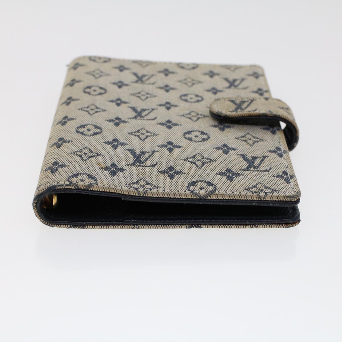 LOUIS VUITTON Monogram Mini Agenda PM Day Planner Cover Blue R20910 45003