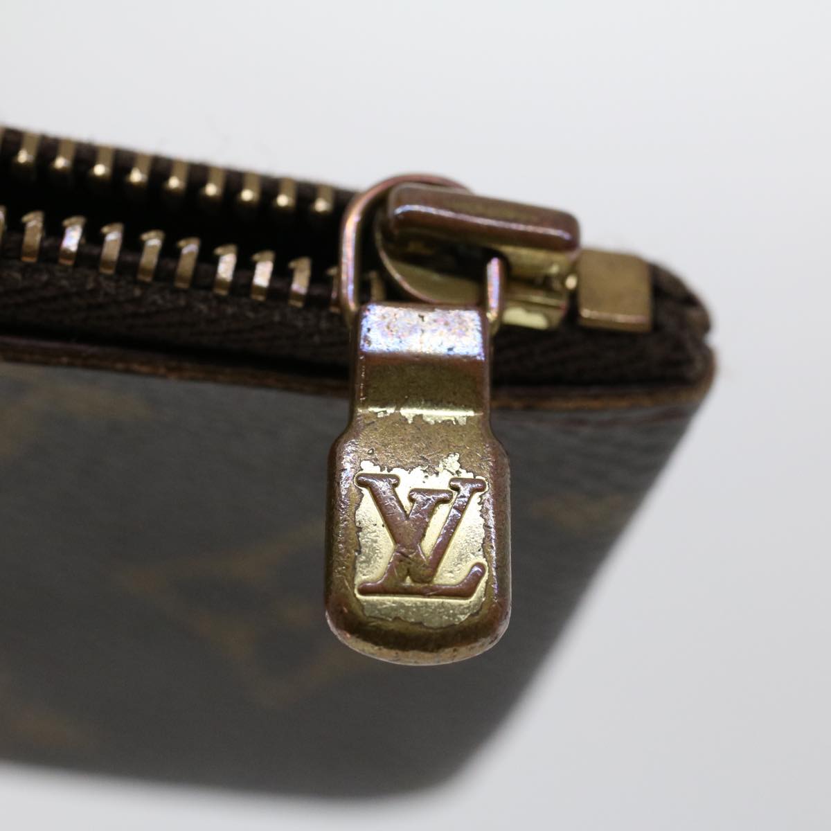 LOUIS VUITTON Monogram Pochette Cles Coin Purse M62650 LV 45008