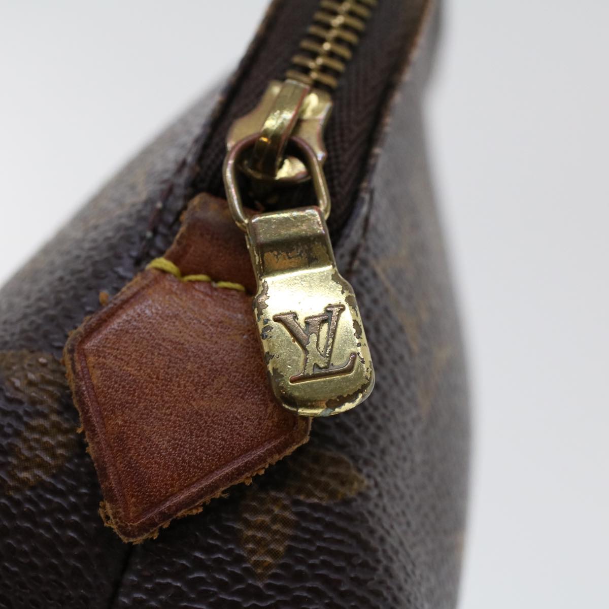 LOUIS VUITTON Monogram Pochette Cosmetic PM Cosmetic Pouch M47515 LV 45010