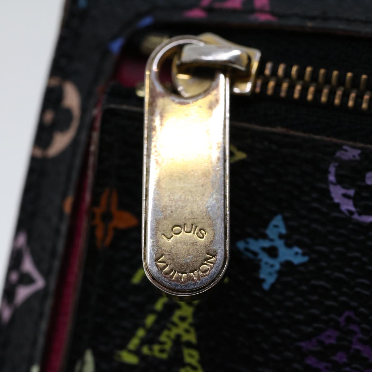 LOUIS VUITTON Multicolor Portefeuille Koala Wallet Black M58015 LV 45017