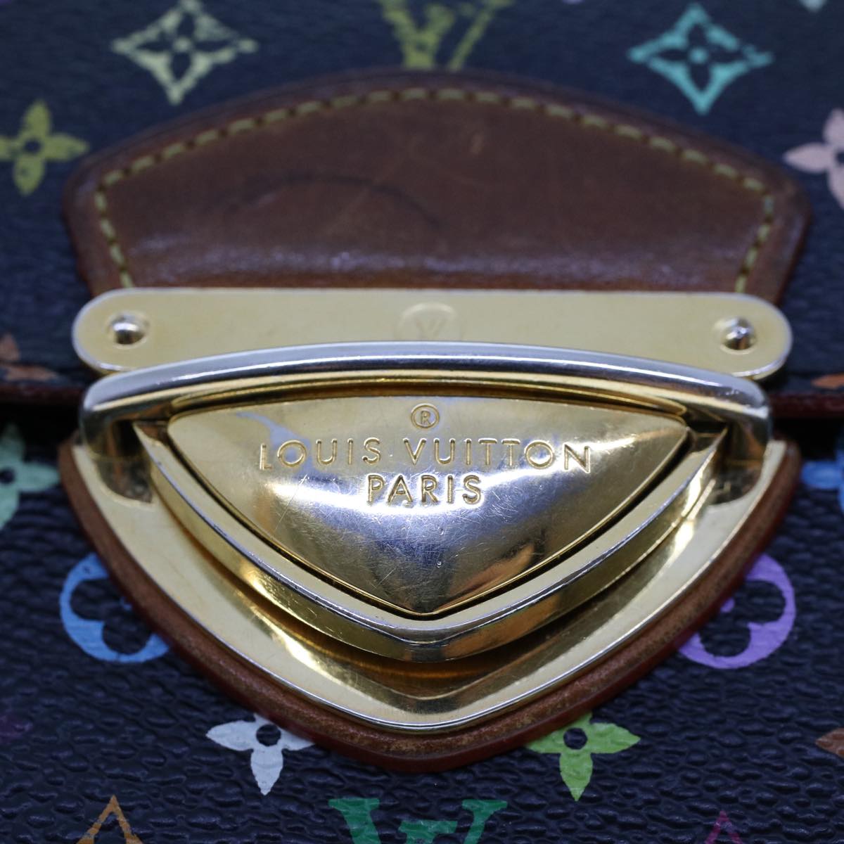 LOUIS VUITTON Multicolor Portefeuille Koala Wallet Black M58015 LV 45017