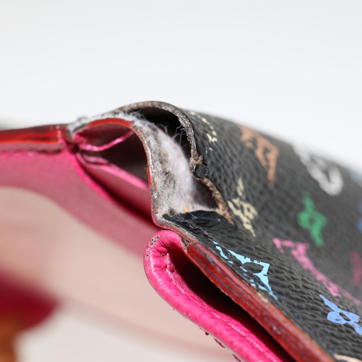 LOUIS VUITTON Multicolor Portefeuille Koala Wallet Black M58015 LV 45017