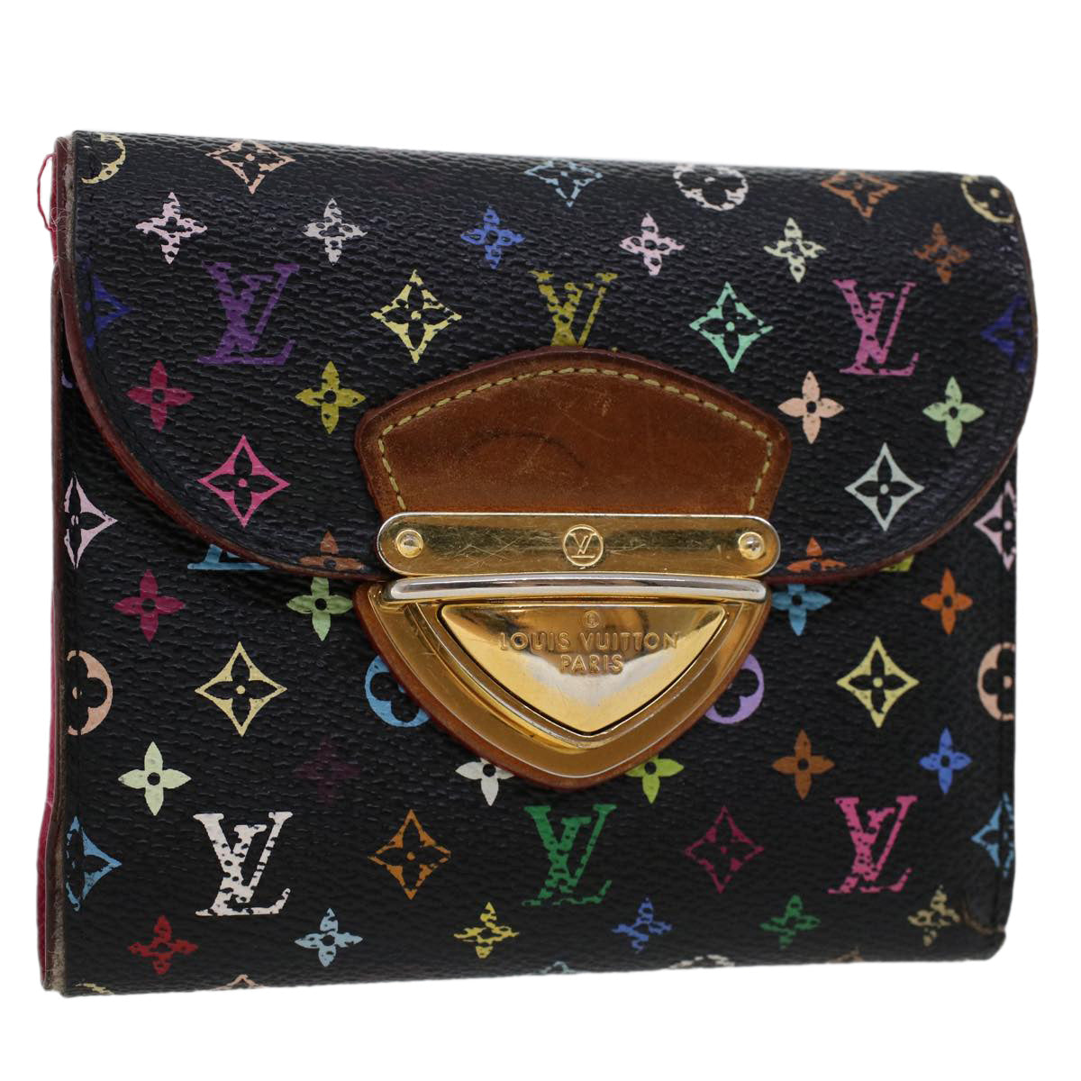 LOUIS VUITTON Multicolor Portefeuille Koala Wallet Black M58015 LV 45017