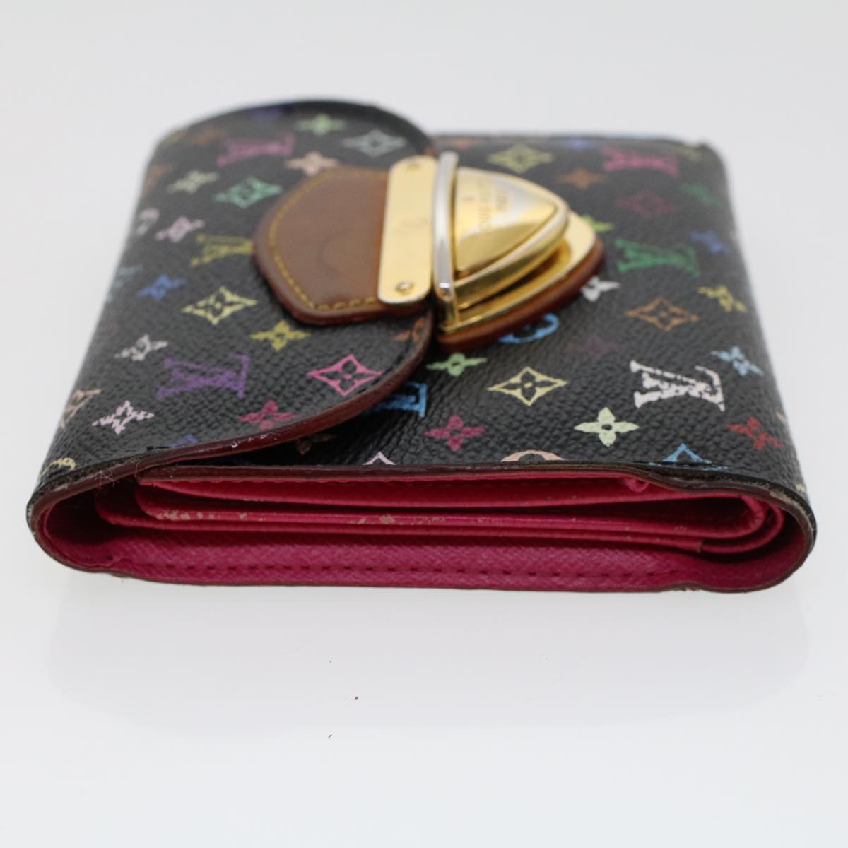 LOUIS VUITTON Multicolor Portefeuille Koala Wallet Black M58015 LV 45017