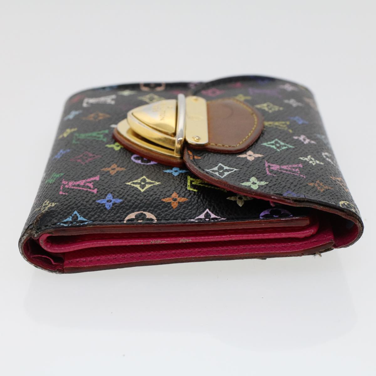 LOUIS VUITTON Multicolor Portefeuille Koala Wallet Black M58015 LV 45017