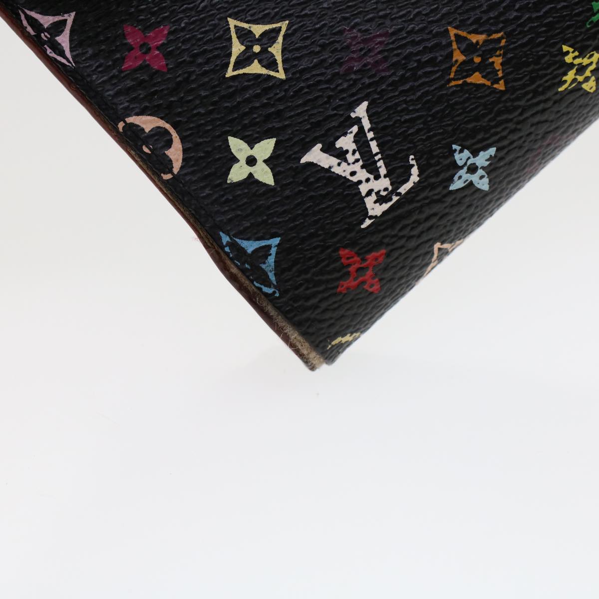 LOUIS VUITTON Multicolor Portefeuille Koala Wallet Black M58015 LV 45017