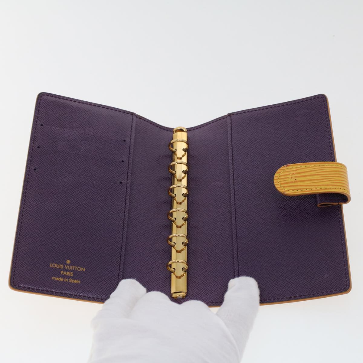 LOUIS VUITTON Epi Agenda PM Day Planner Cover Yellow R20059 LV 45018