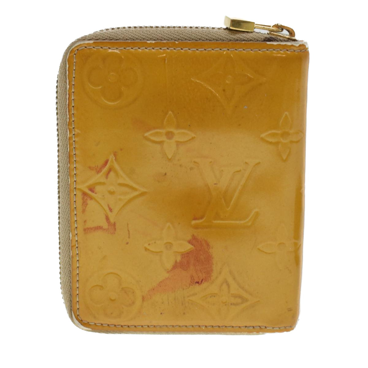 LOUIS VUITTON Monogram Vernis Wallet 2Set Beige Baby Blue LV 45021
