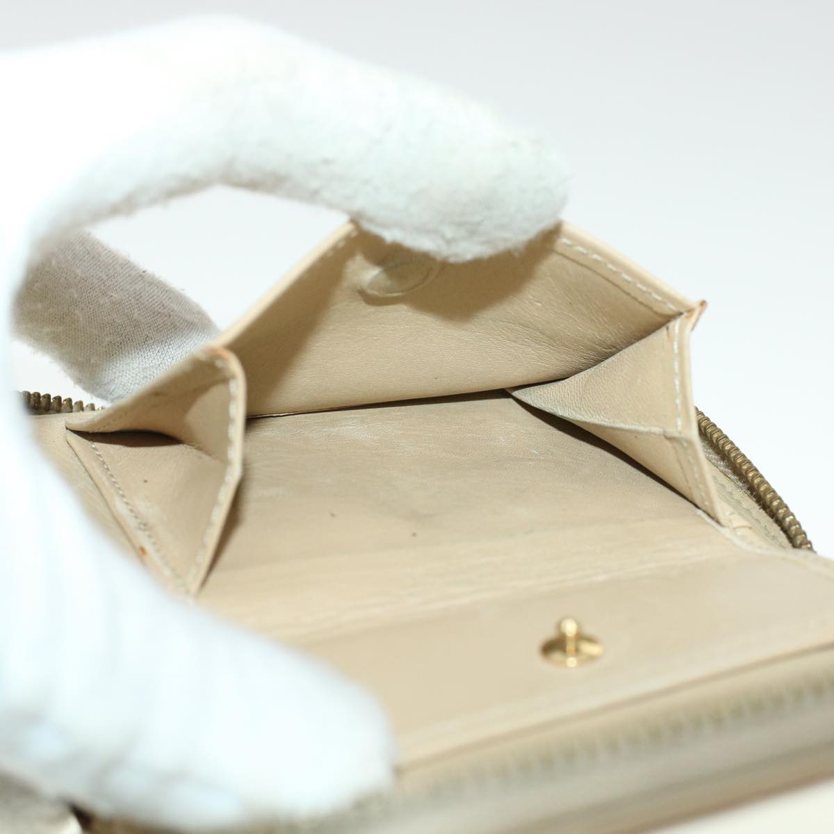 LOUIS VUITTON Monogram Vernis Wallet 2Set Beige Baby Blue LV 45021