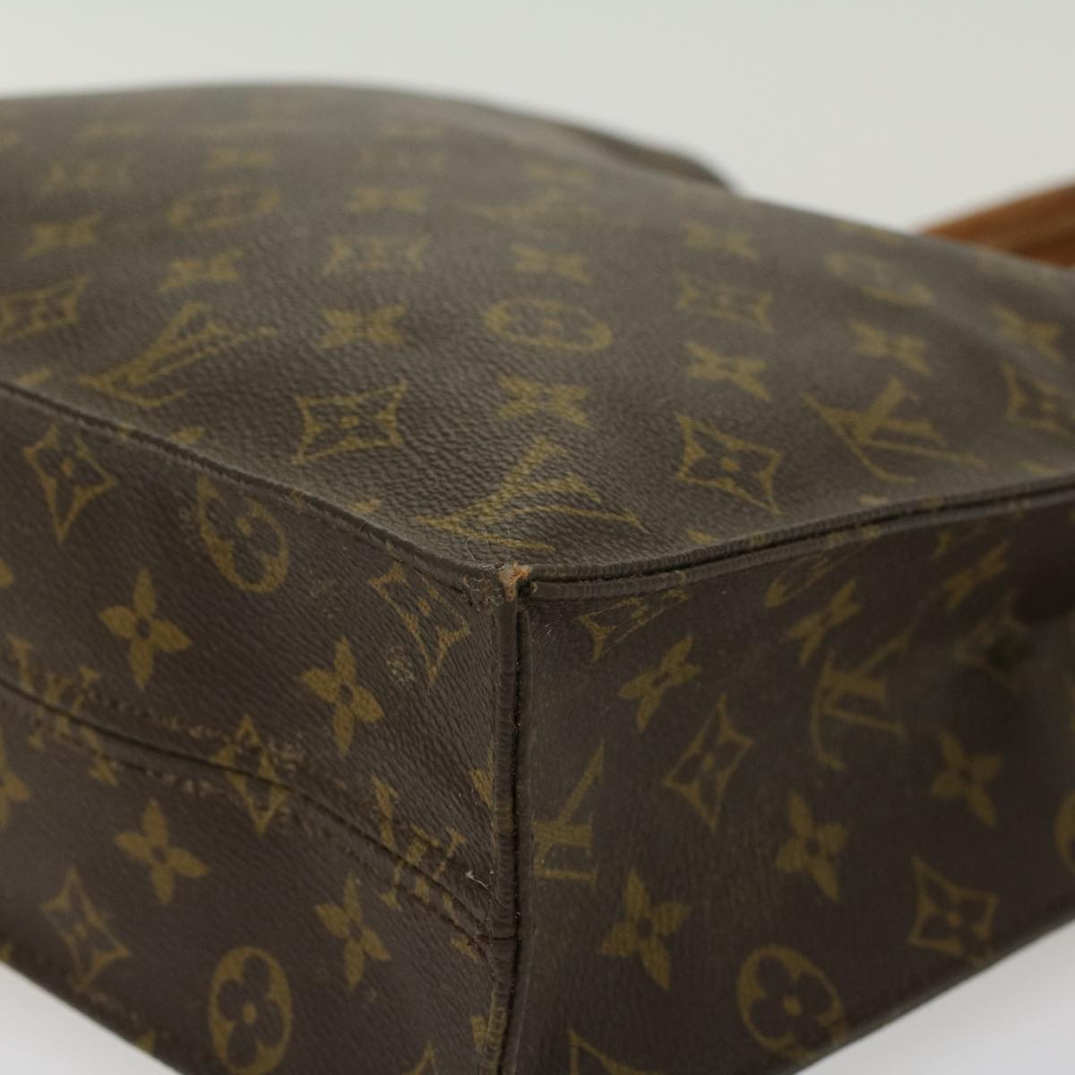 LOUIS VUITTON Monogram Sac Plat Hand Bag M51140 LV 45024