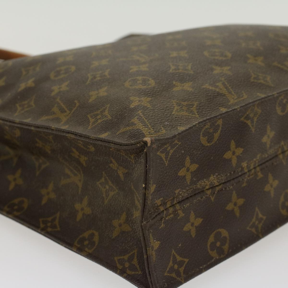 LOUIS VUITTON Monogram Sac Plat Hand Bag M51140 LV 45024