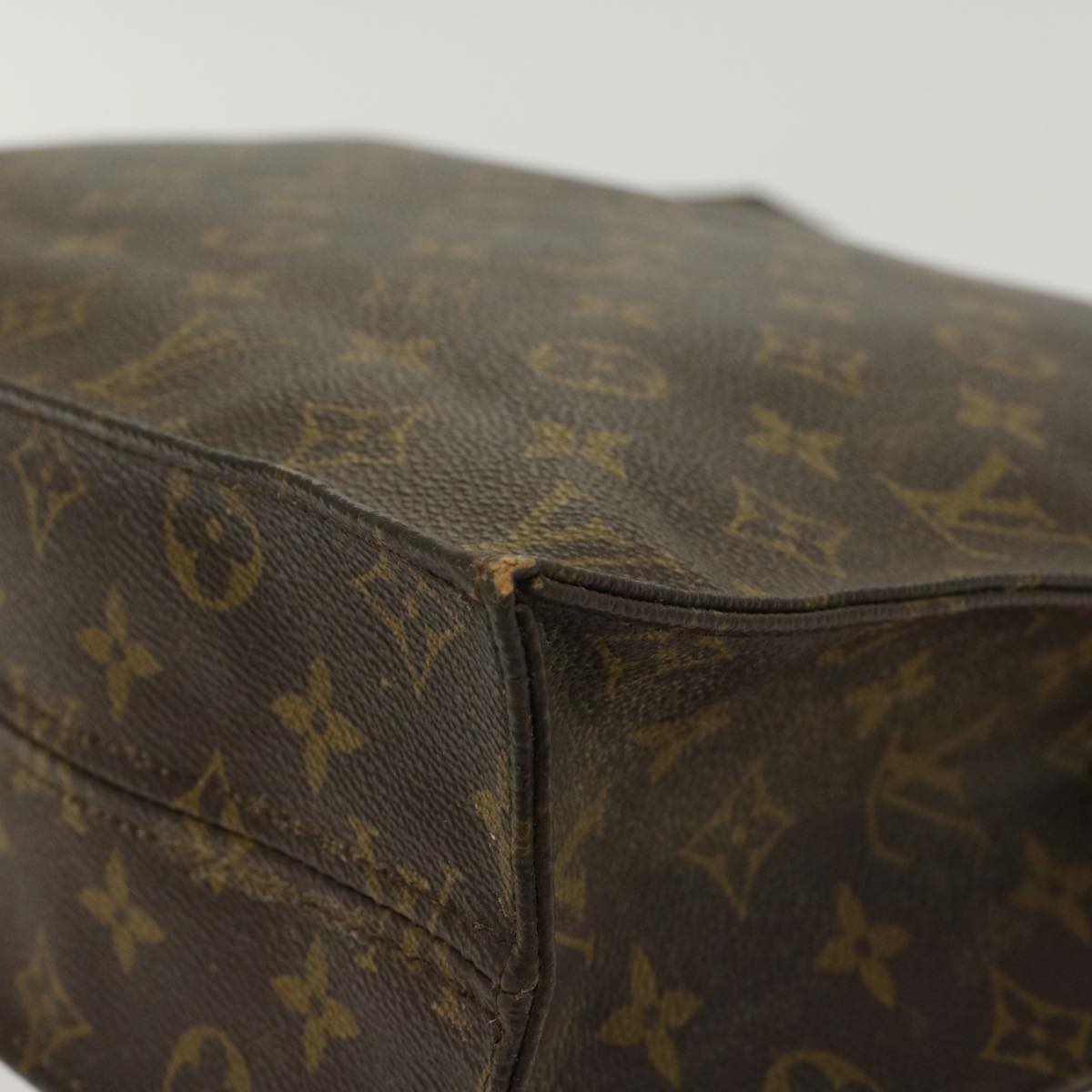 LOUIS VUITTON Monogram Sac Plat Hand Bag M51140 LV 45024