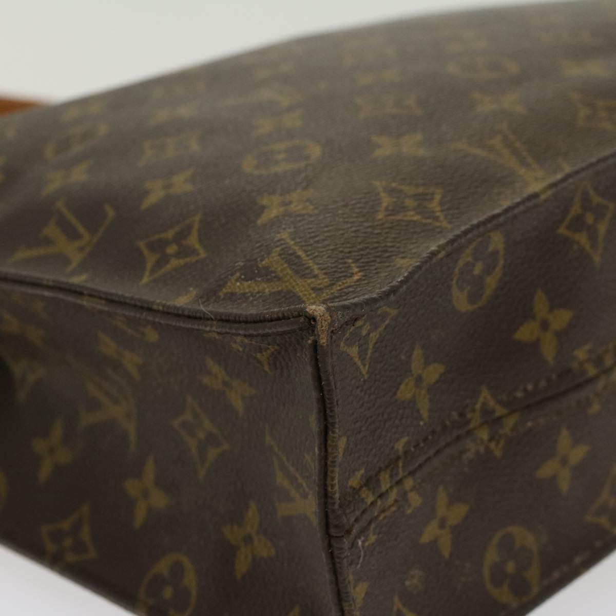 LOUIS VUITTON Monogram Sac Plat Hand Bag M51140 LV 45024