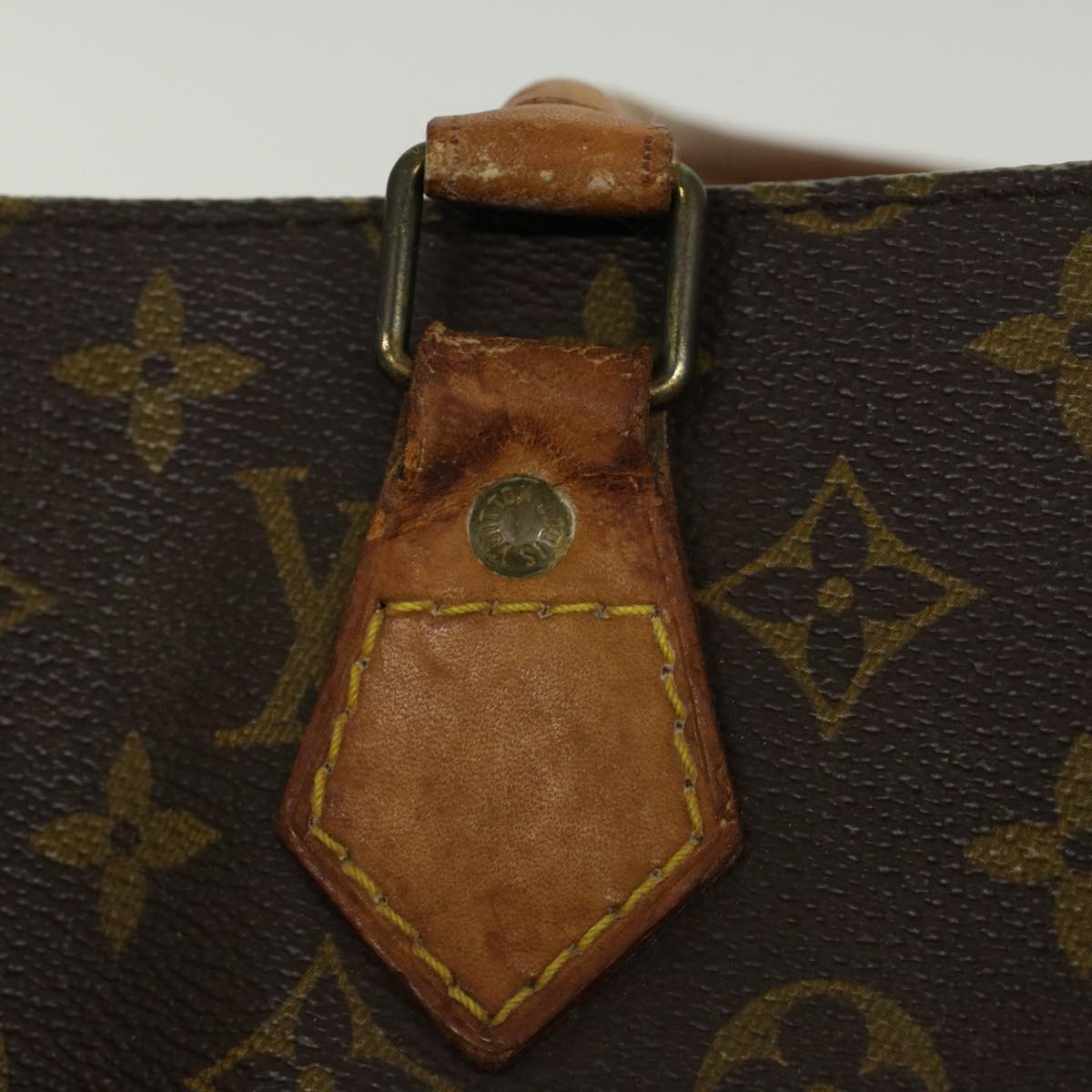 LOUIS VUITTON Monogram Sac Plat Hand Bag M51140 LV 45024