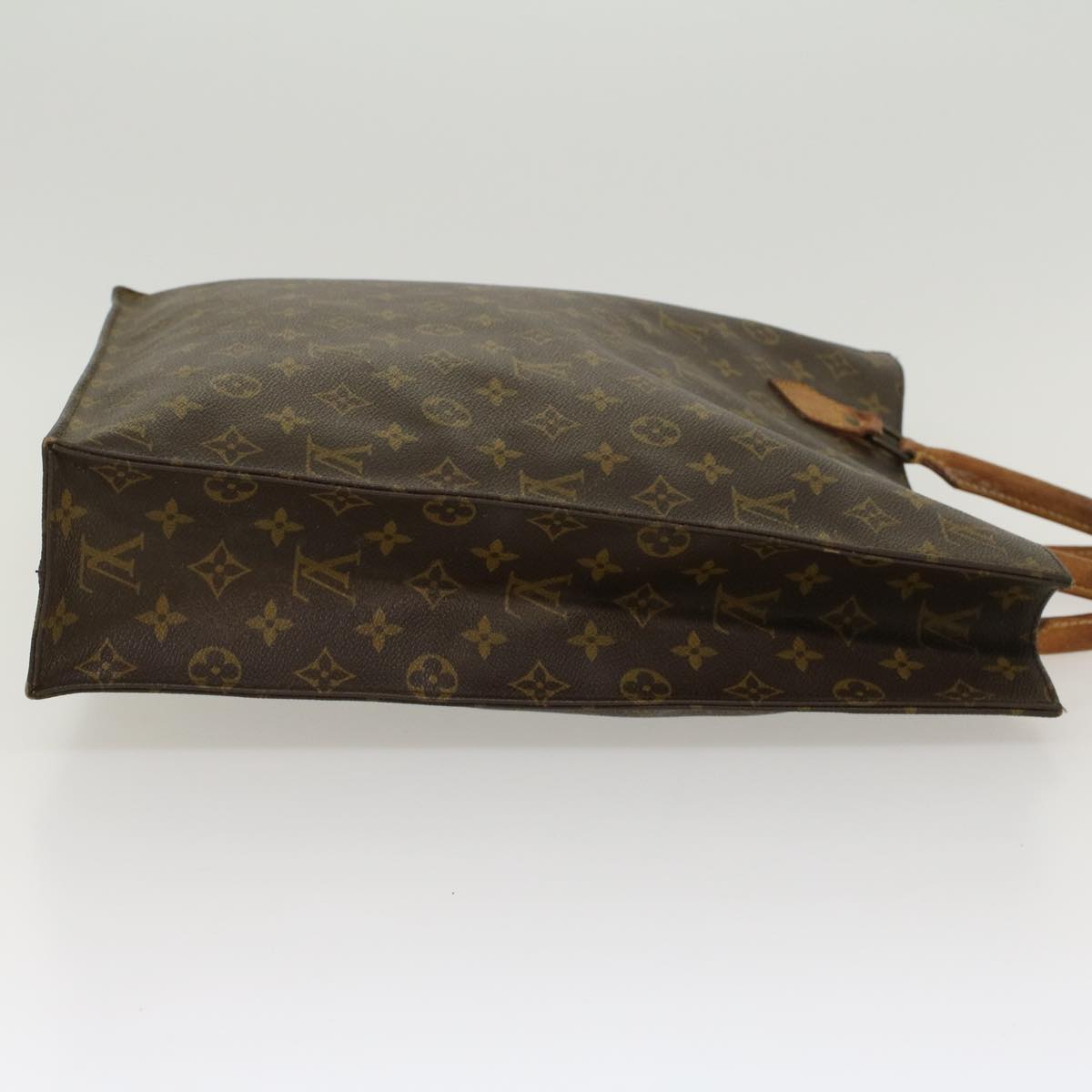 LOUIS VUITTON Monogram Sac Plat Hand Bag M51140 LV 45024