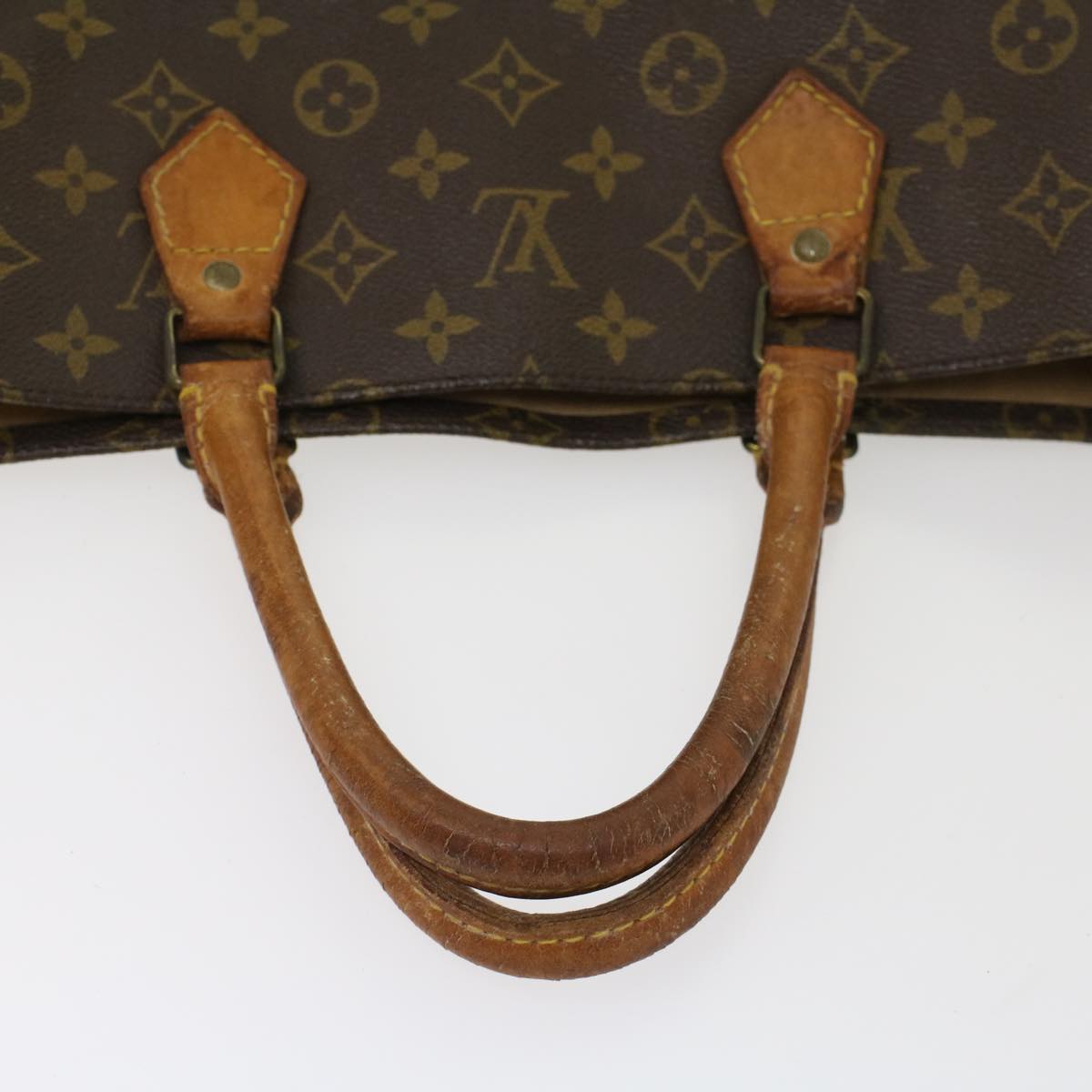 LOUIS VUITTON Monogram Sac Plat Hand Bag M51140 LV 45024