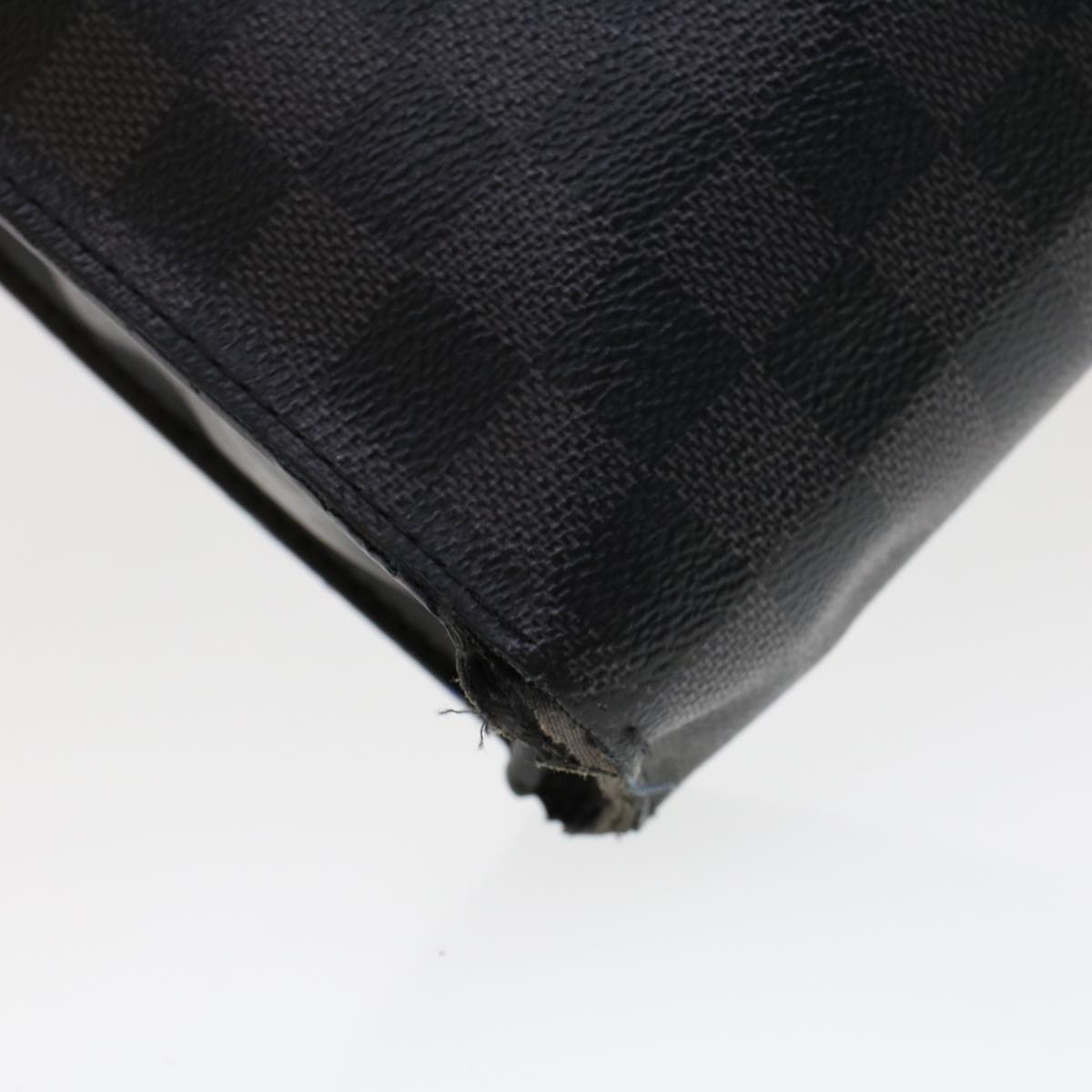 LOUIS VUITTON Damier Graphite Pochette Voyager MM Clutch Bag N41696 45025