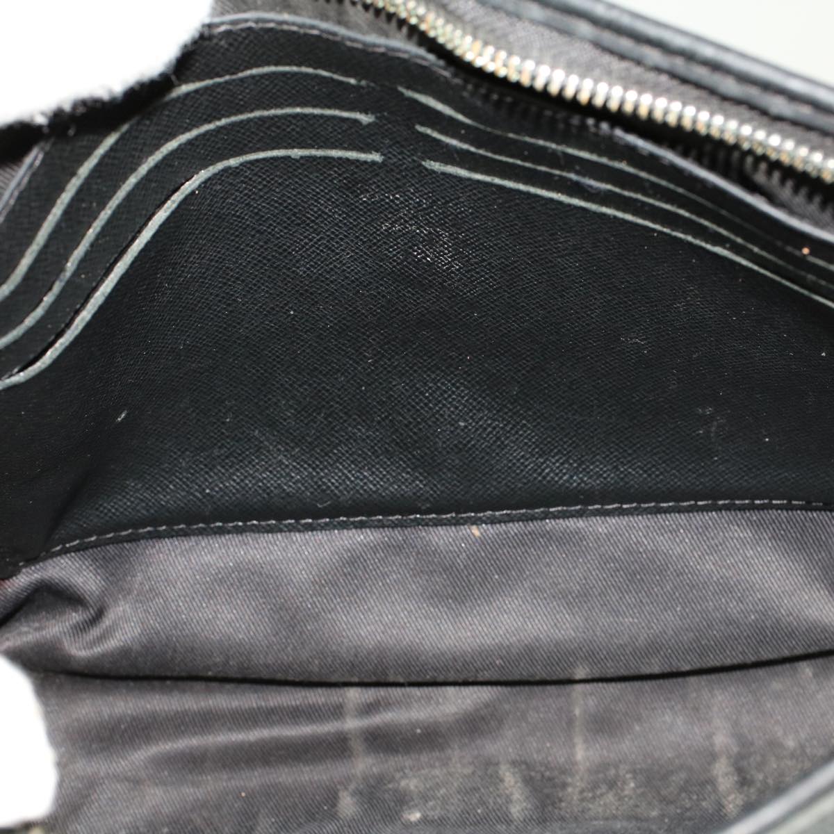 LOUIS VUITTON Damier Graphite Pochette Voyager MM Clutch Bag N41696 45025