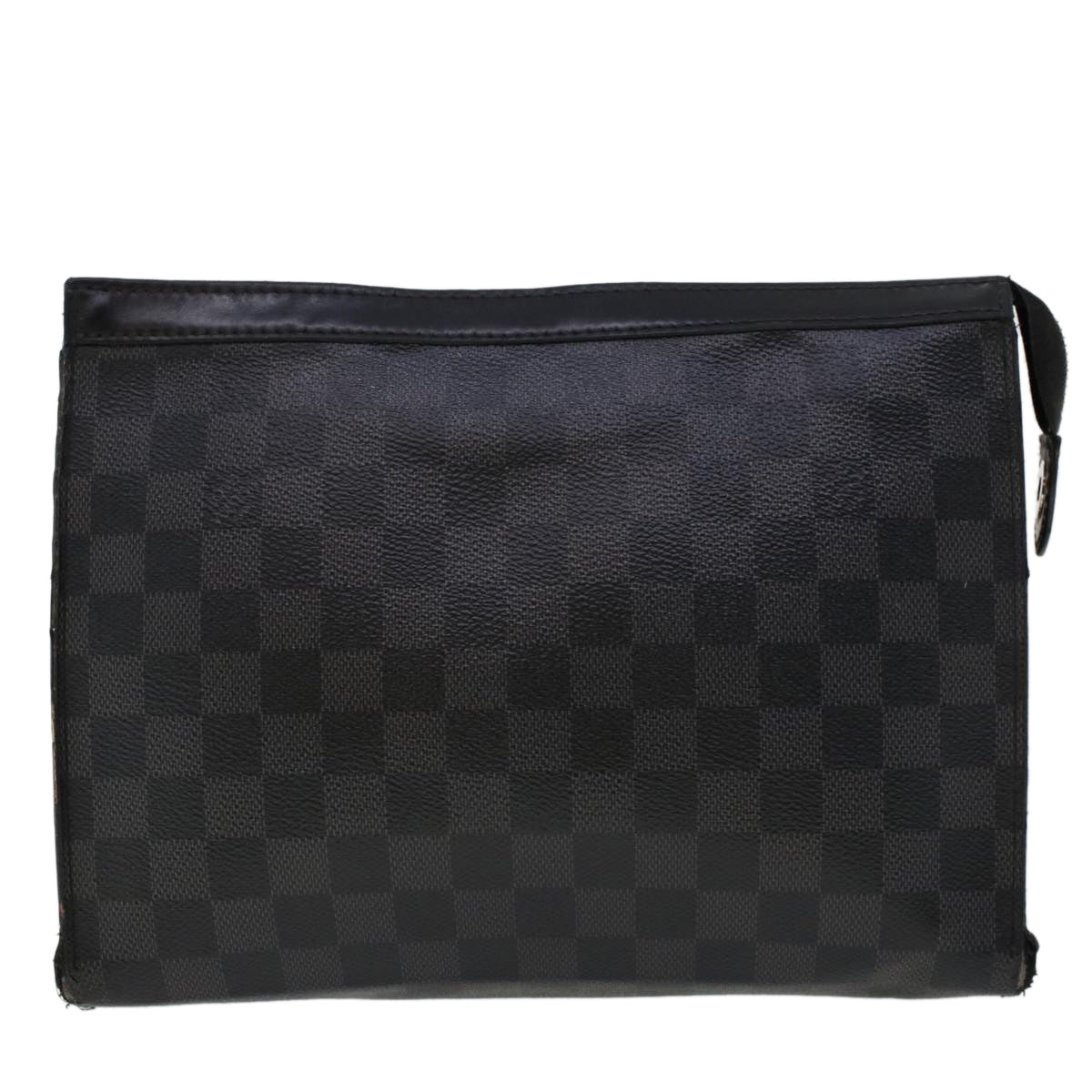 LOUIS VUITTON Damier Graphite Pochette Voyager MM Clutch Bag N41696 45025