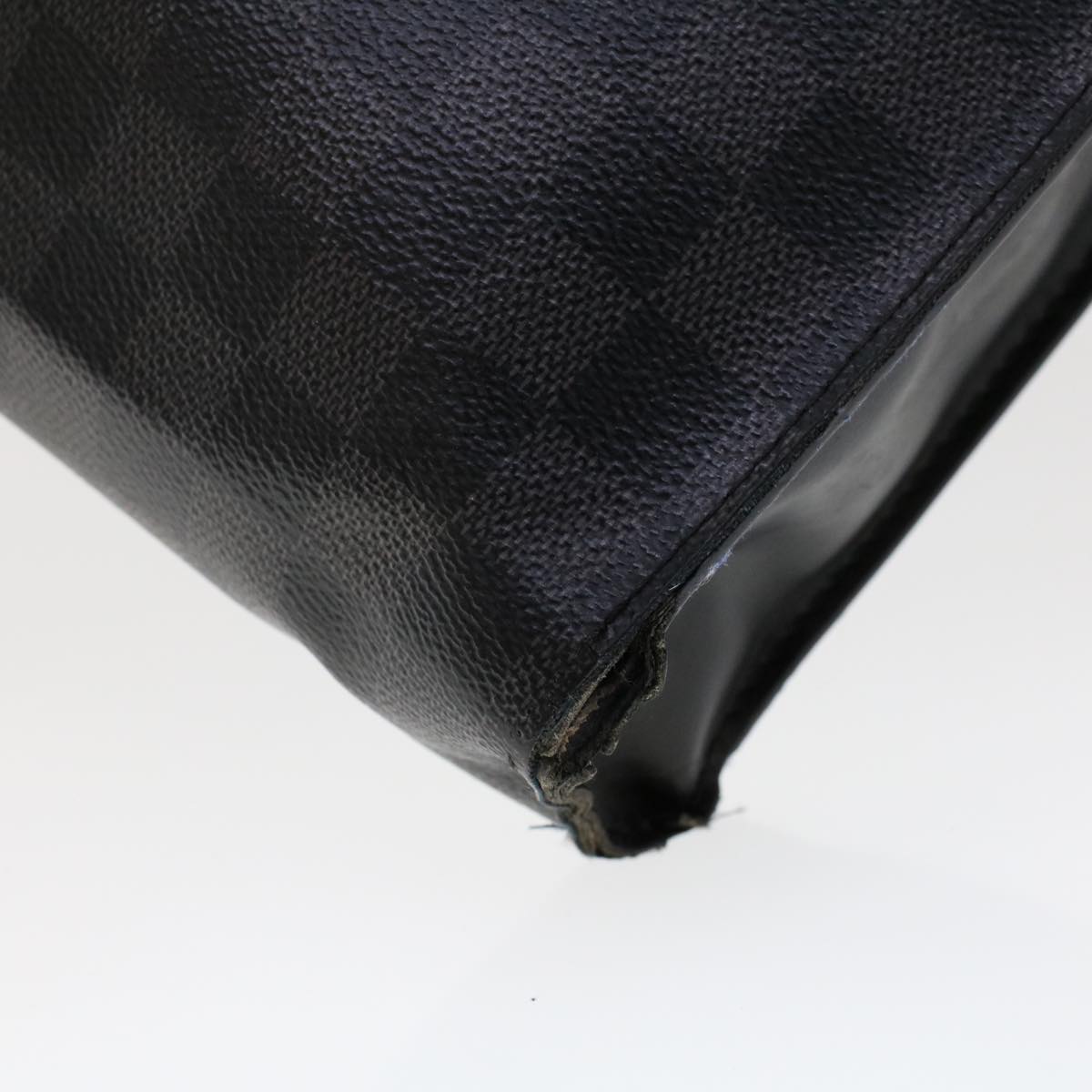 LOUIS VUITTON Damier Graphite Pochette Voyager MM Clutch Bag N41696 45025
