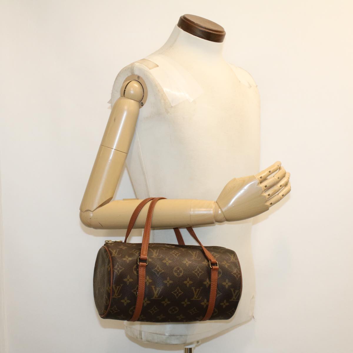 LOUIS VUITTON Monogram Papillon 26 Hand Bag M51386 LV 45031