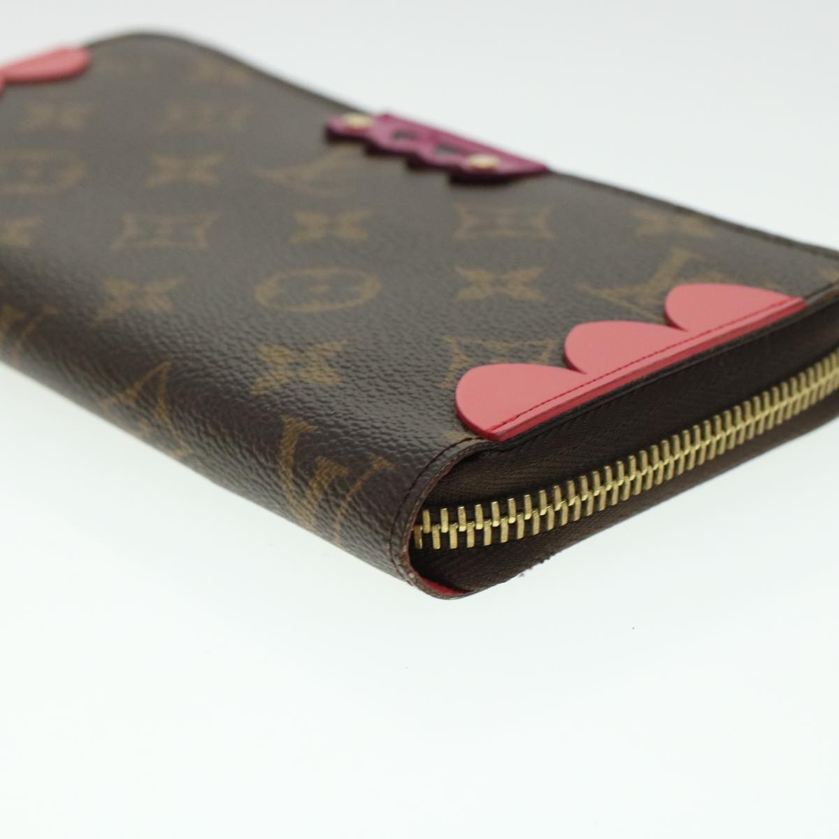 LOUIS VUITTON Monogram Totem Zippy Wallet Purple Red blue M61364 LV 45037