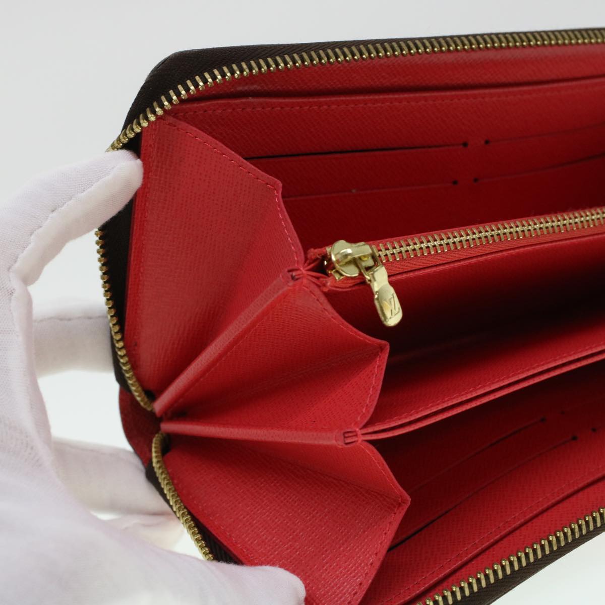 LOUIS VUITTON Monogram Totem Zippy Wallet Purple Red blue M61364 LV 45037