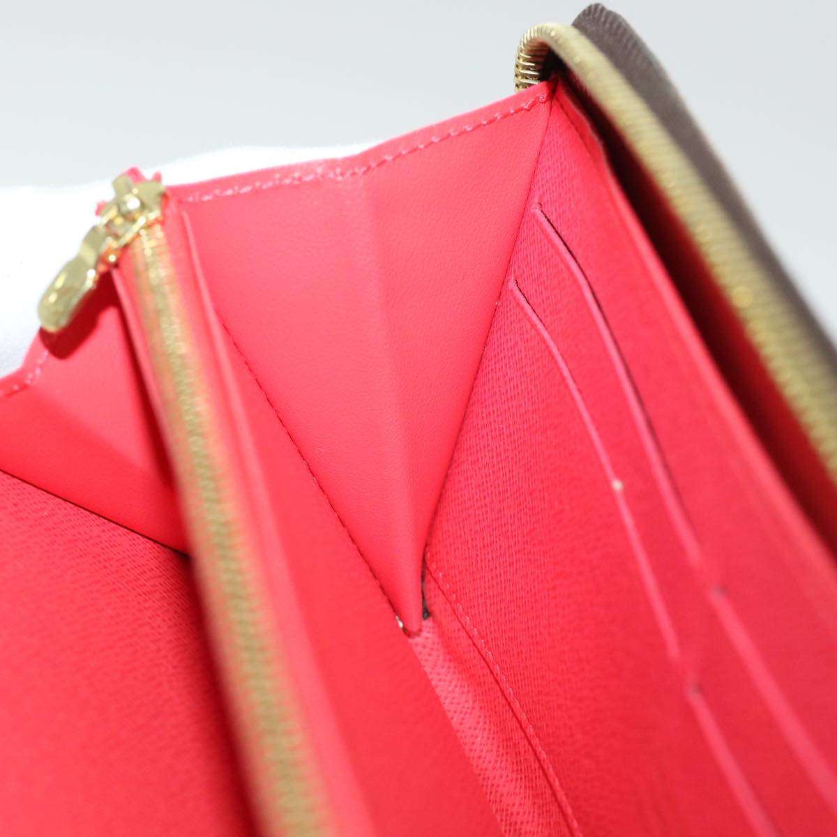 LOUIS VUITTON Monogram Totem Zippy Wallet Purple Red blue M61364 LV 45037