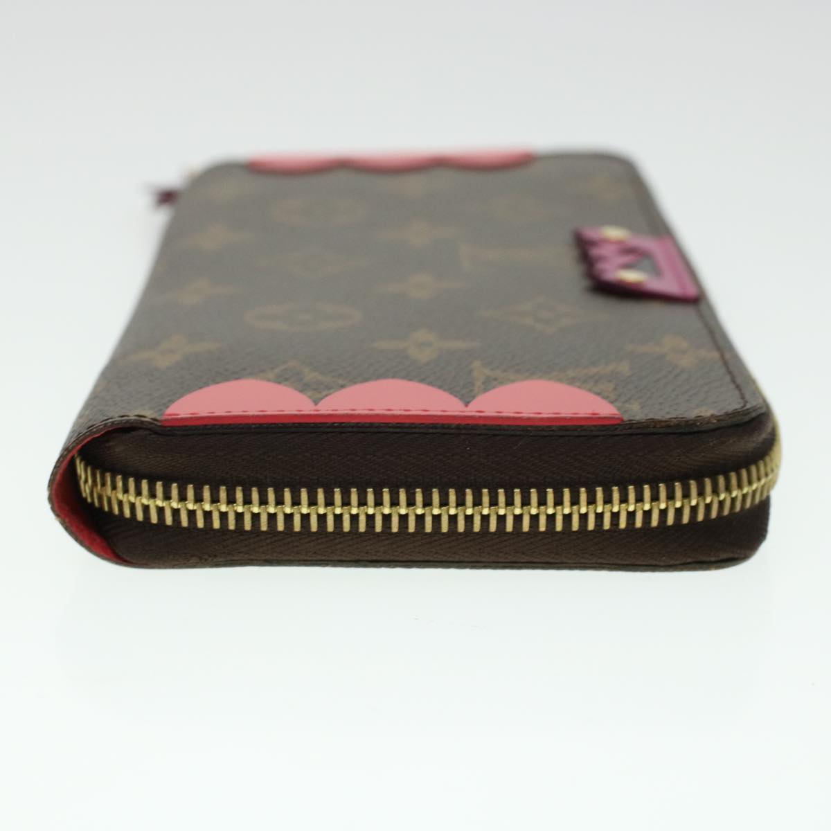 LOUIS VUITTON Monogram Totem Zippy Wallet Purple Red blue M61364 LV 45037