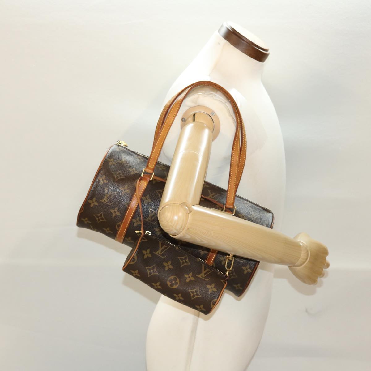 LOUIS VUITTON Monogram Papillon 30 Hand Bag M51385 LV 45041