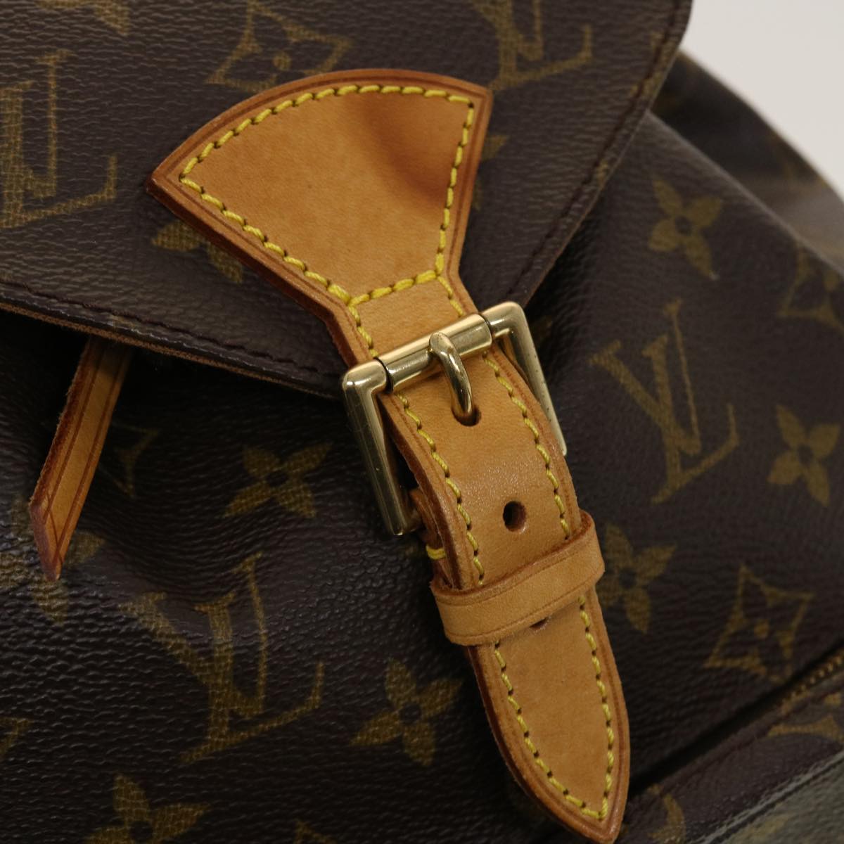 LOUIS VUITTON Monogram Montsouris MM Backpack M51136 LV 45047