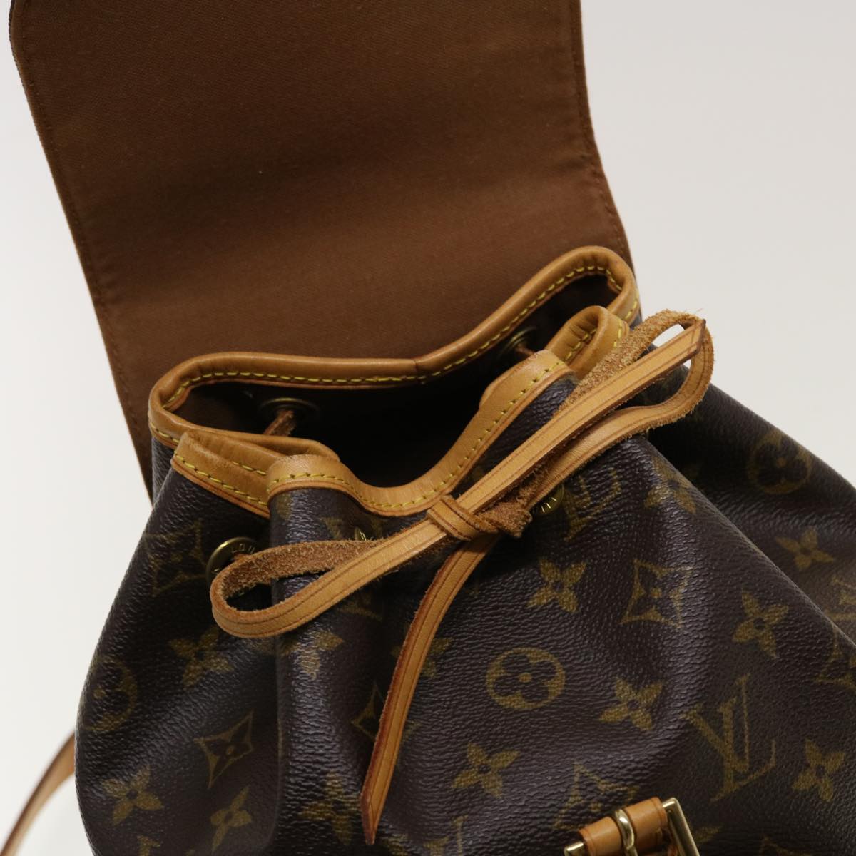 LOUIS VUITTON Monogram Montsouris MM Backpack M51136 LV 45047