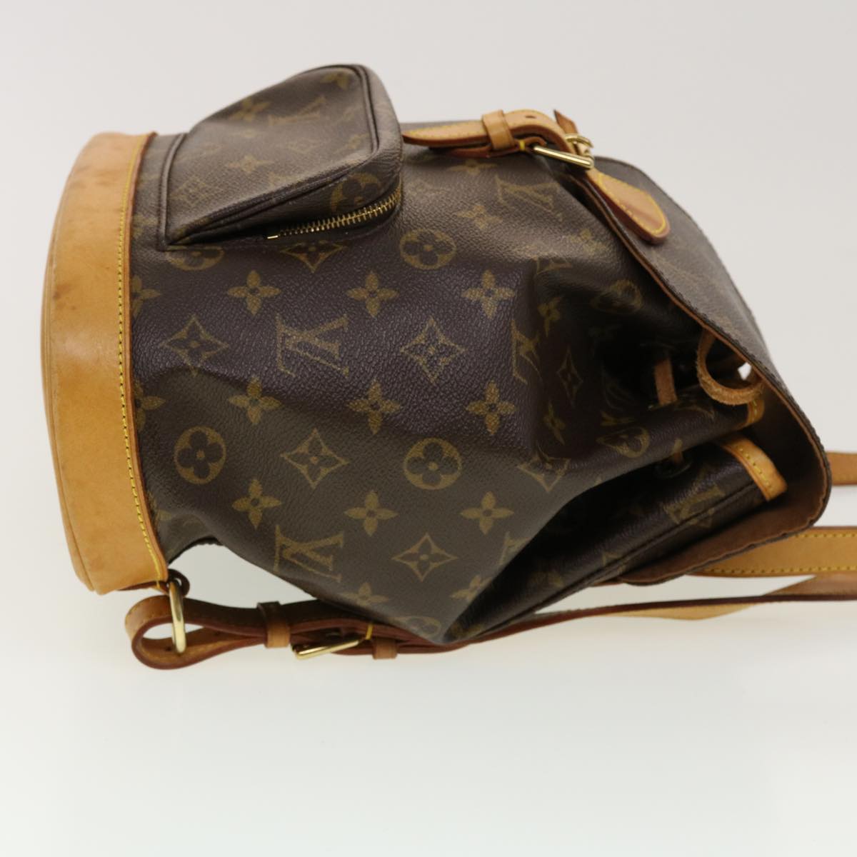 LOUIS VUITTON Monogram Montsouris MM Backpack M51136 LV 45047
