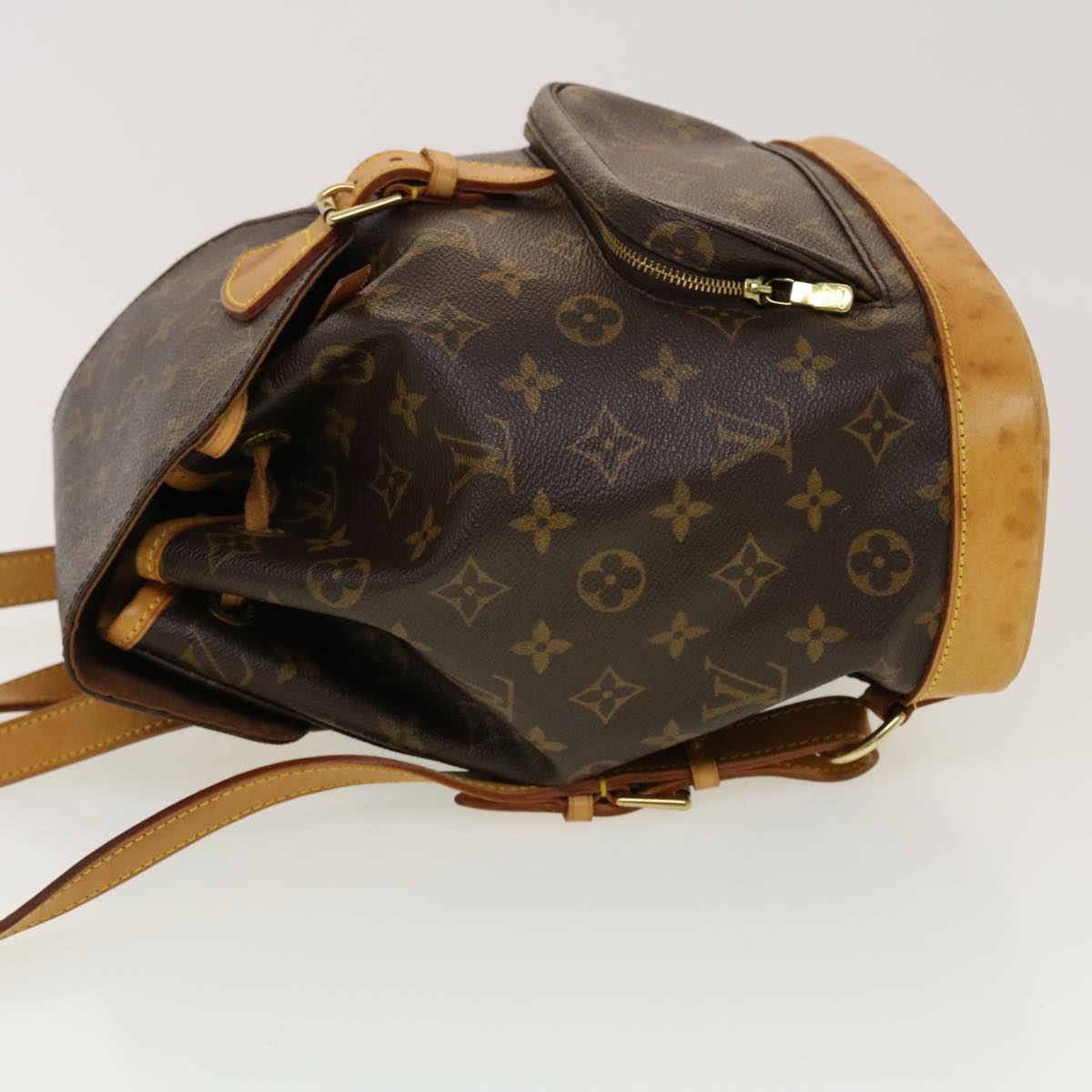 LOUIS VUITTON Monogram Montsouris MM Backpack M51136 LV 45047