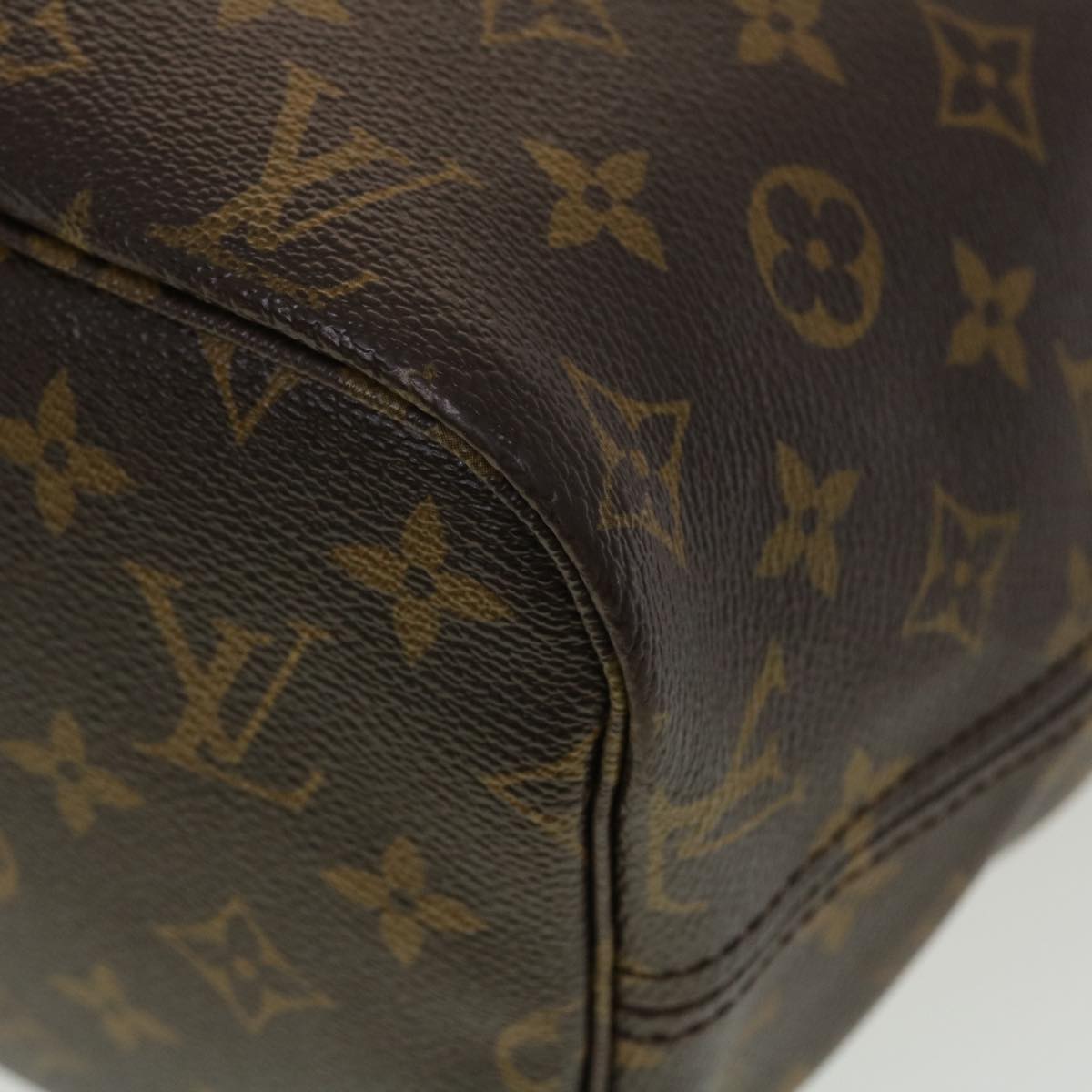 LOUIS VUITTON Monogram Neverfull MM Tote Bag M40156 LV 45051