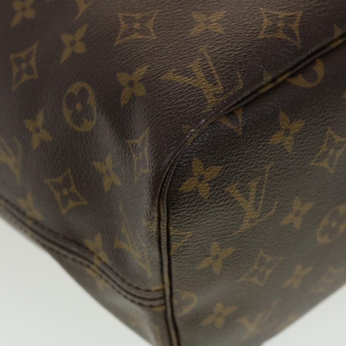 LOUIS VUITTON Monogram Neverfull MM Tote Bag M40156 LV 45051
