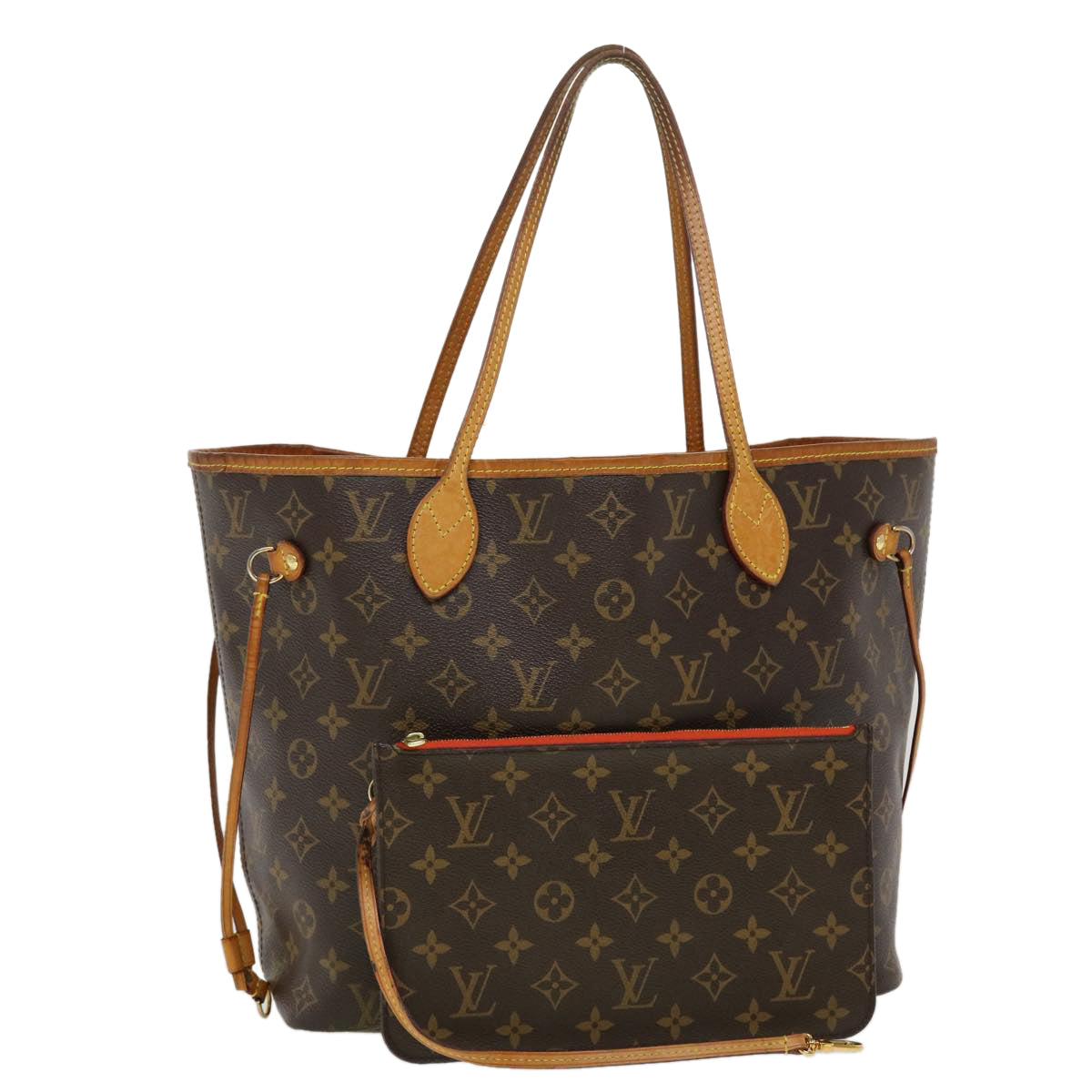 LOUIS VUITTON Monogram Neverfull MM Tote Bag M40156 LV 45051