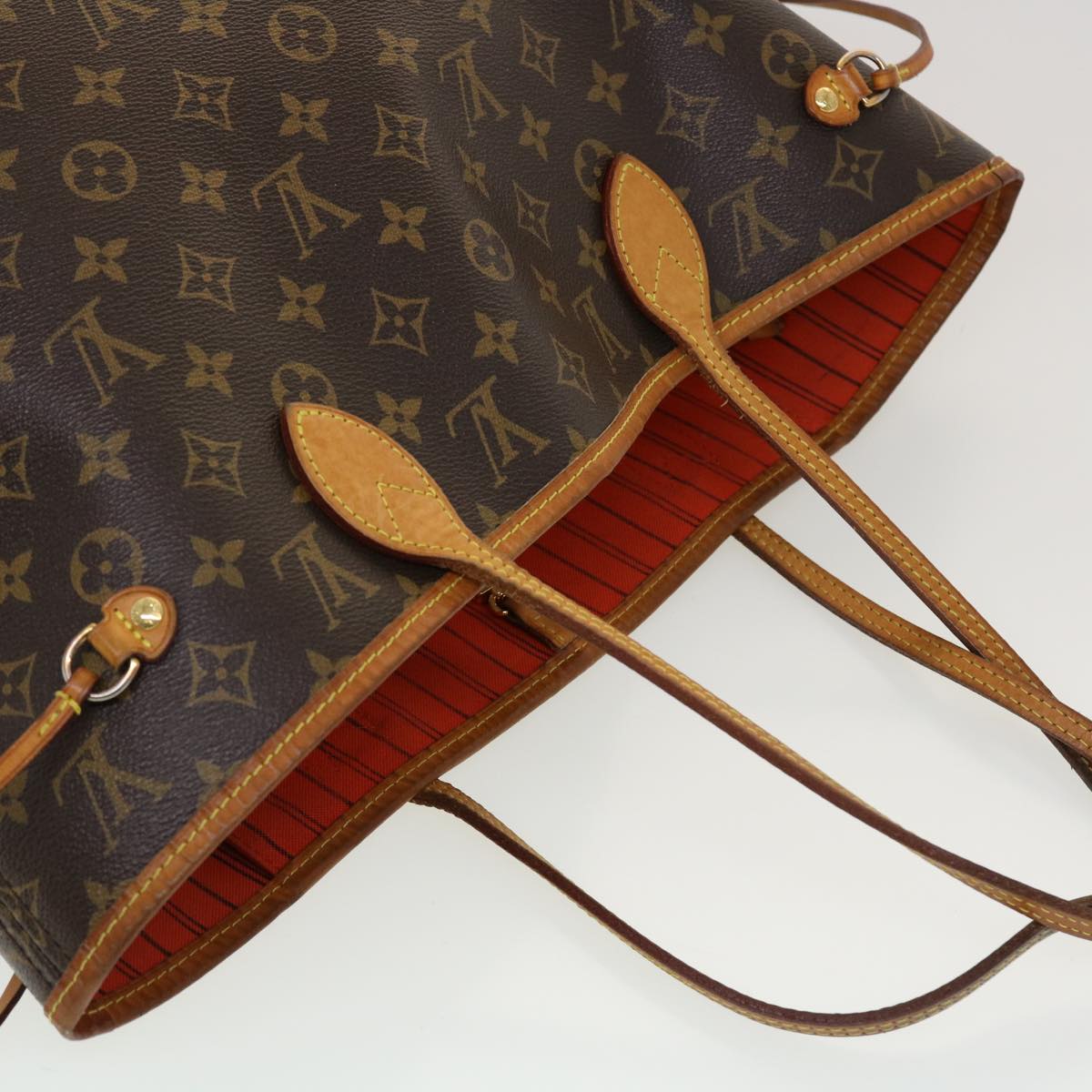 LOUIS VUITTON Monogram Neverfull MM Tote Bag M40156 LV 45051