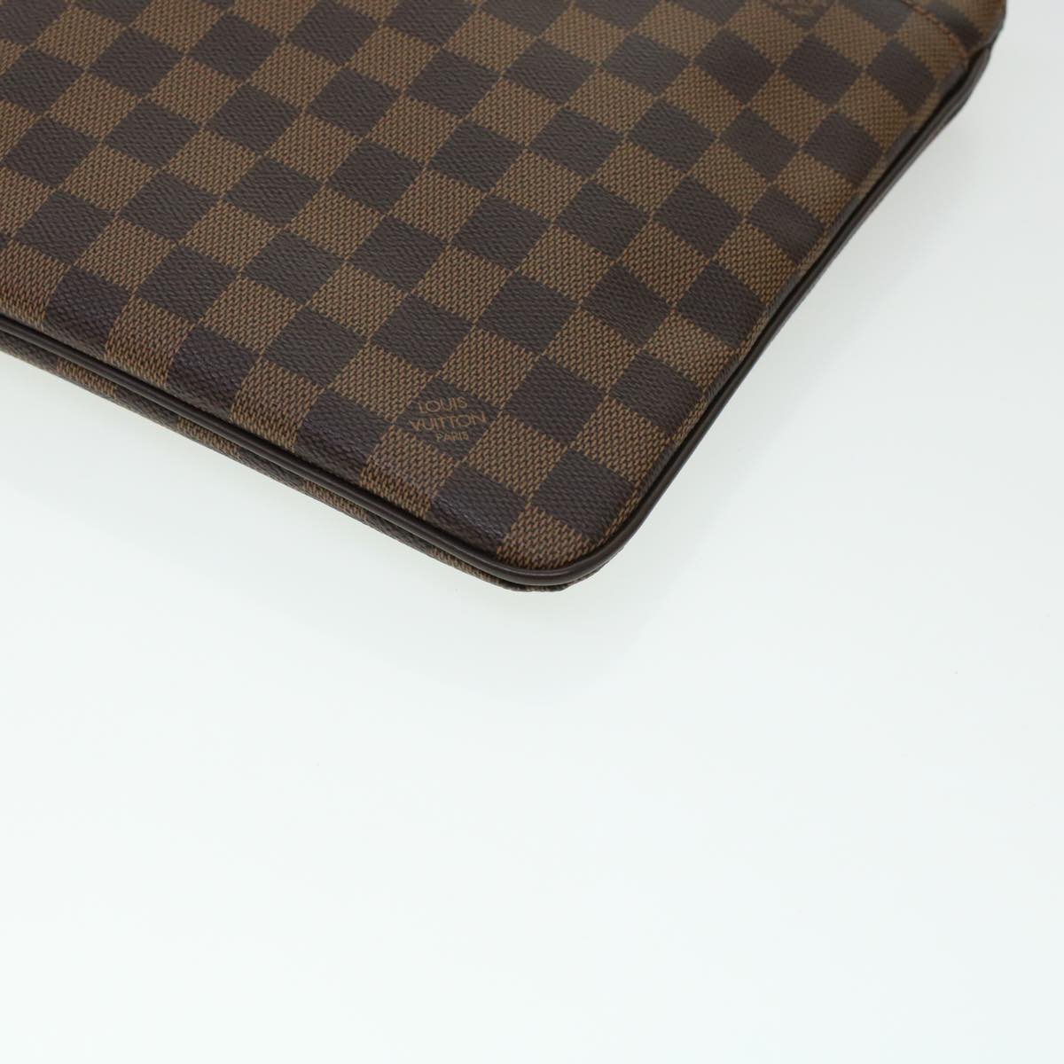 LOUIS VUITTON Damier Ebene Pochette Plat Brooklyn Bag N41100 45052A