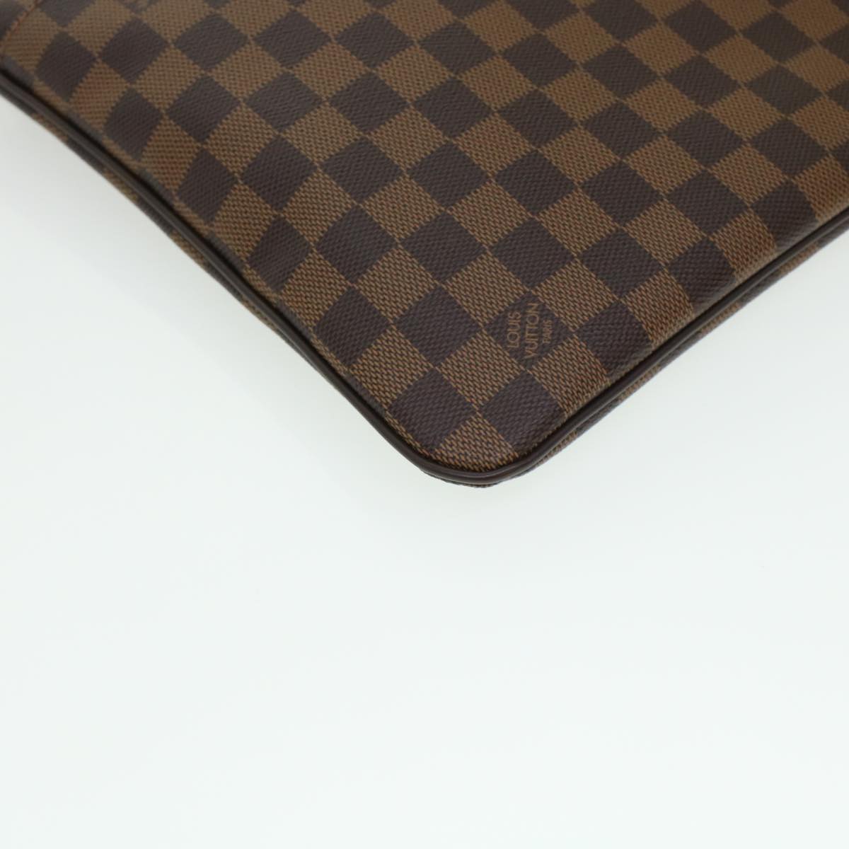 LOUIS VUITTON Damier Ebene Pochette Plat Brooklyn Bag N41100 45052A