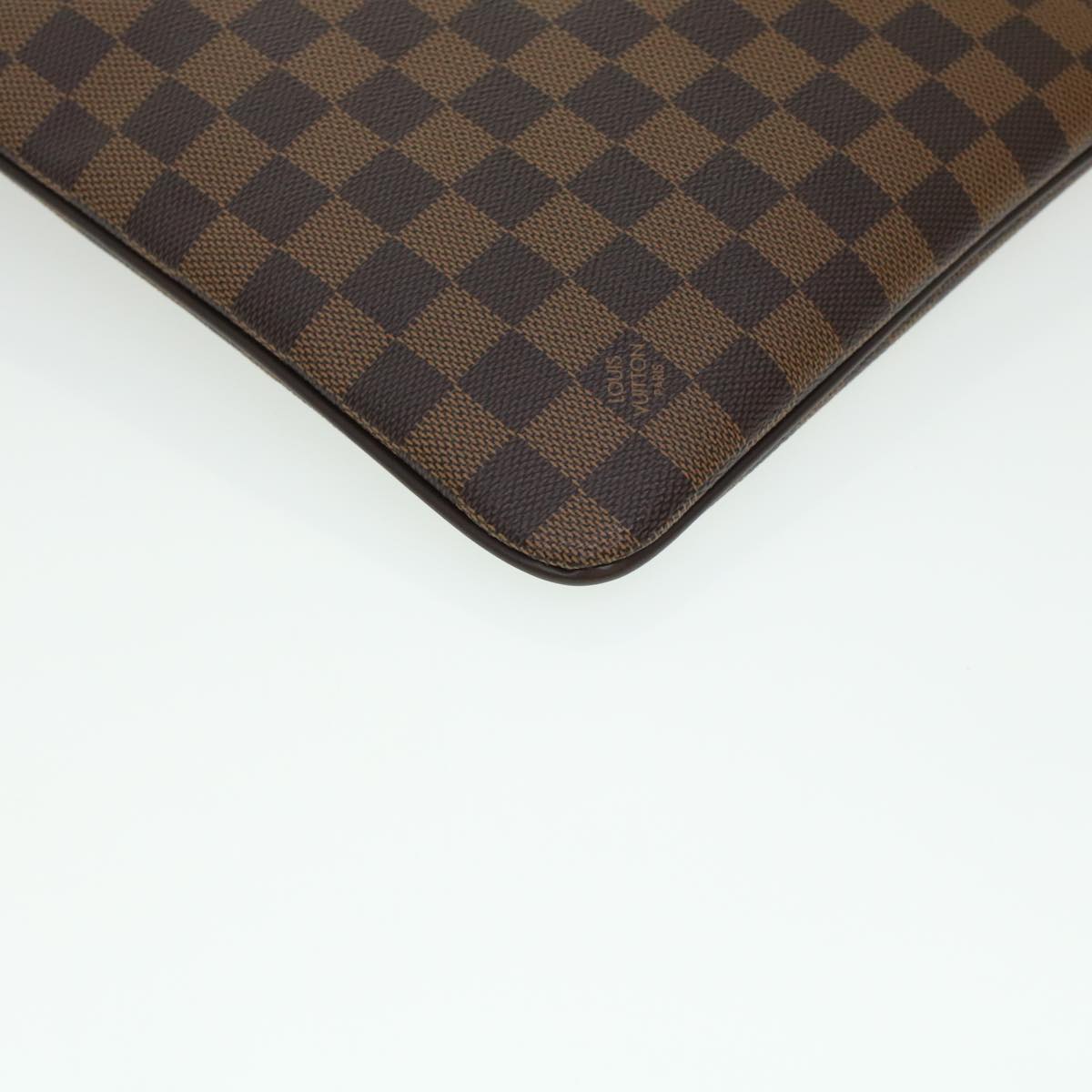 LOUIS VUITTON Damier Ebene Pochette Plat Brooklyn Bag N41100 45052A