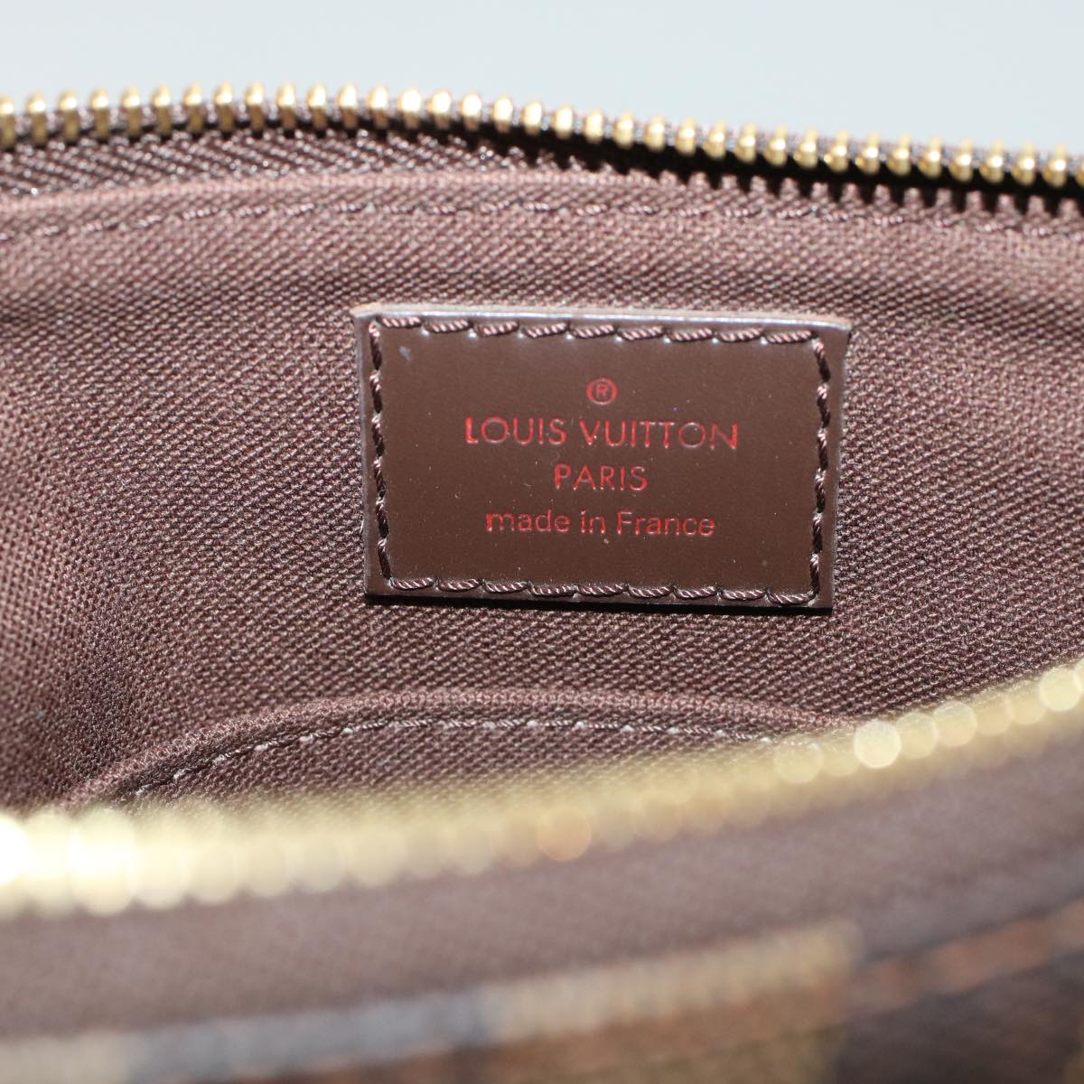 LOUIS VUITTON Damier Ebene Pochette Plat Brooklyn Bag N41100 45052A