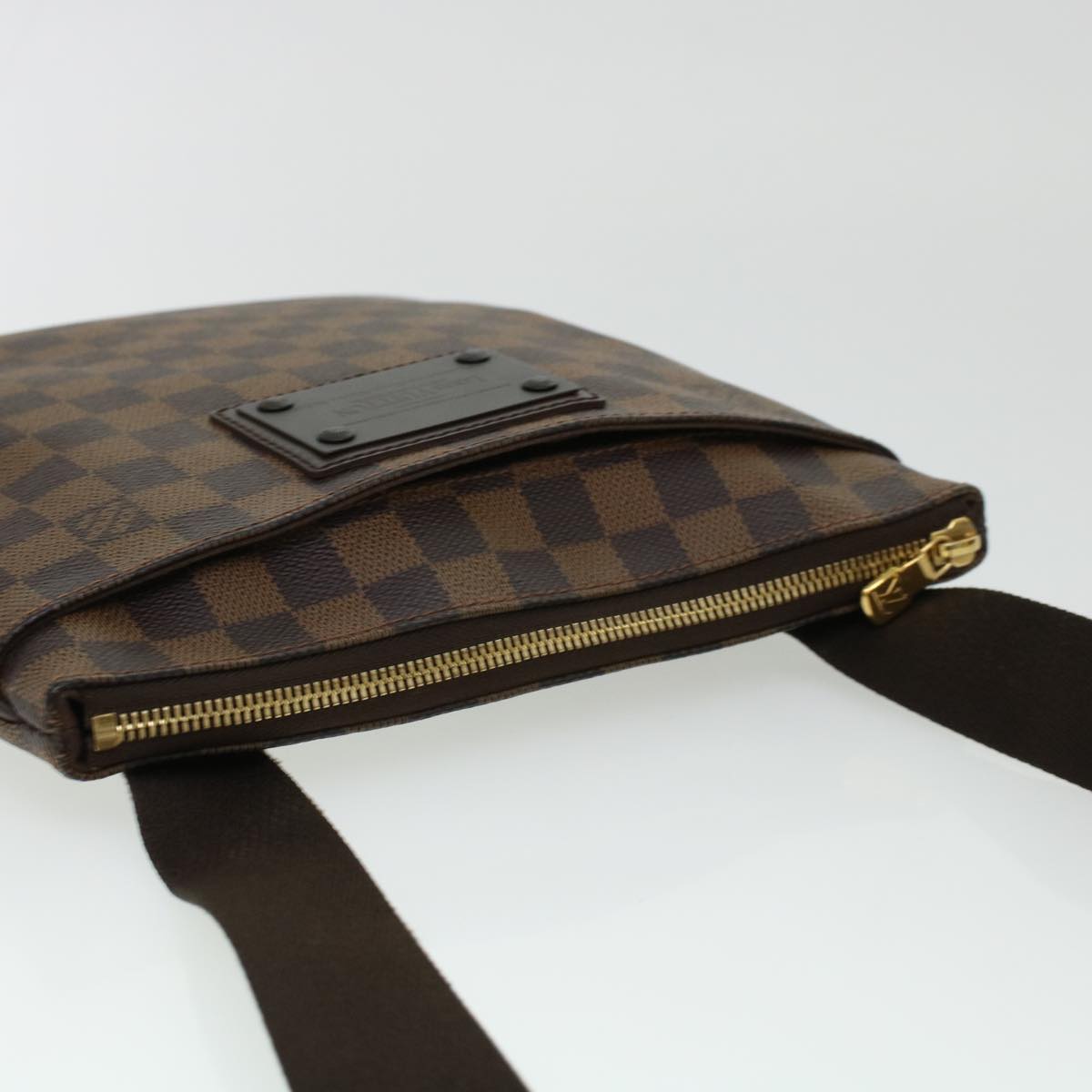 LOUIS VUITTON Damier Ebene Pochette Plat Brooklyn Bag N41100 45052A
