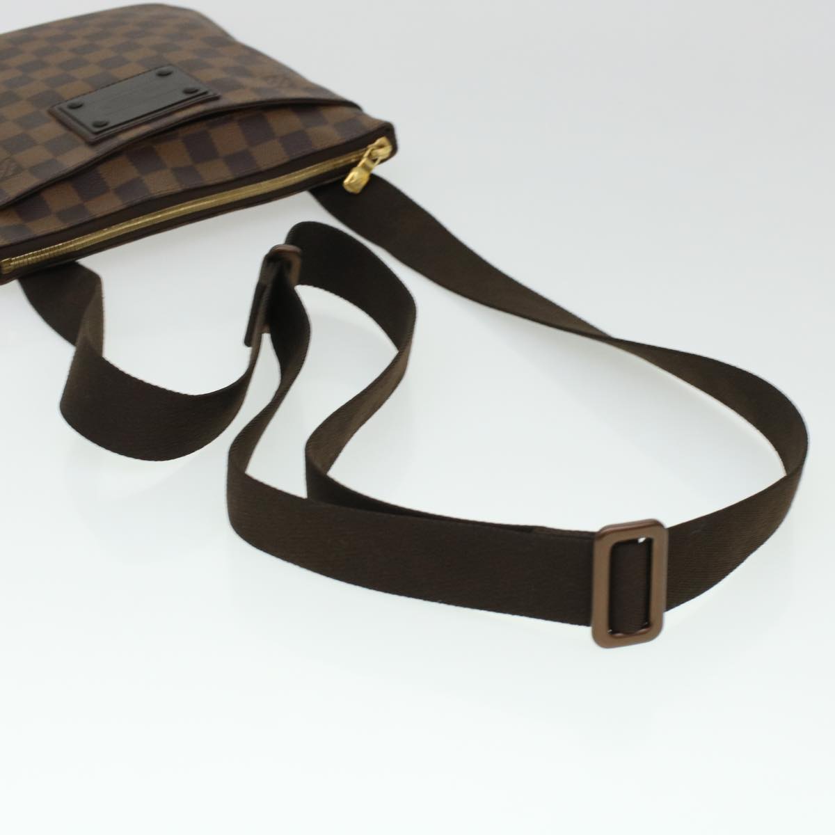LOUIS VUITTON Damier Ebene Pochette Plat Brooklyn Bag N41100 45052A