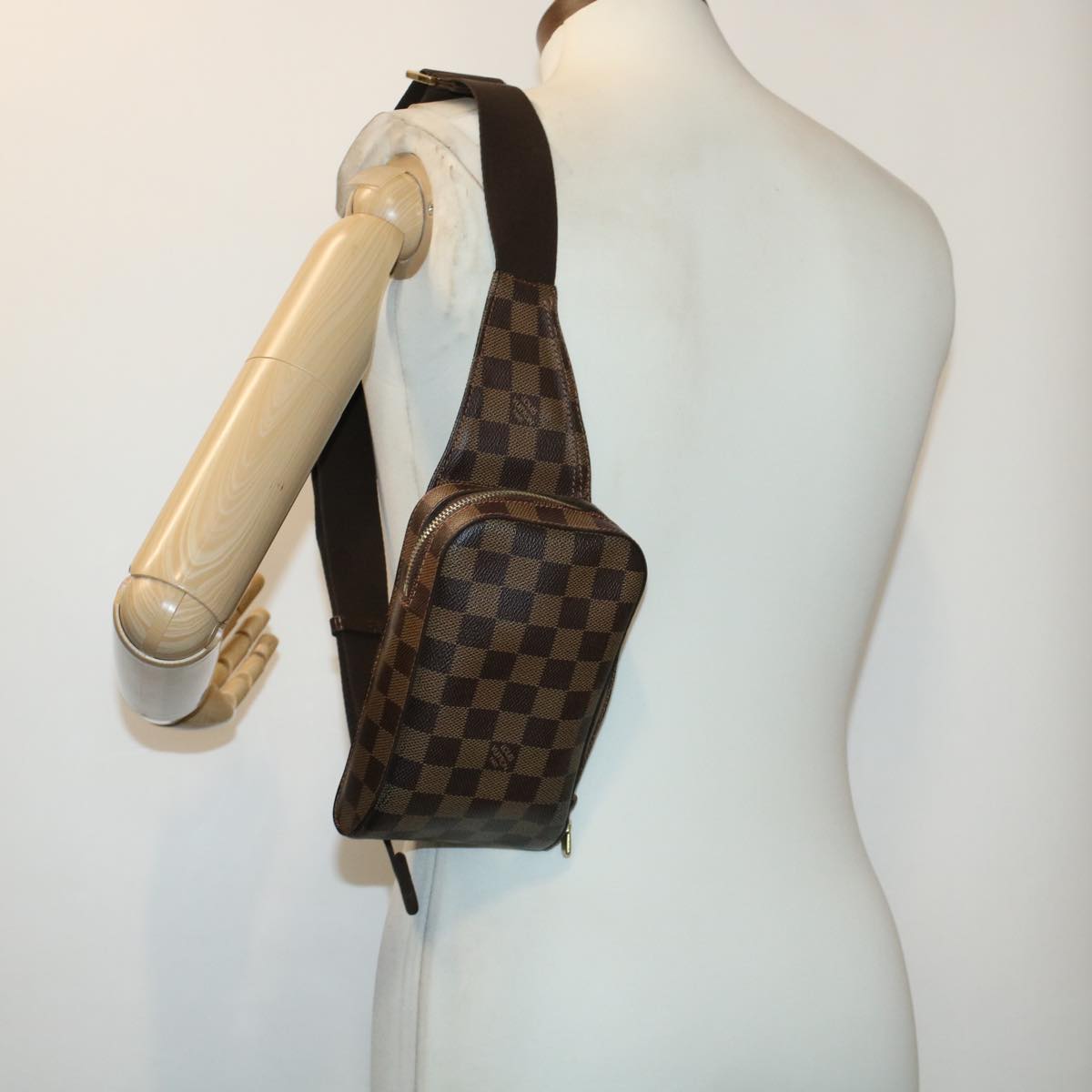 LOUIS VUITTON Damier Ebene Geronimos Shoulder Bag N51994 LV 45055