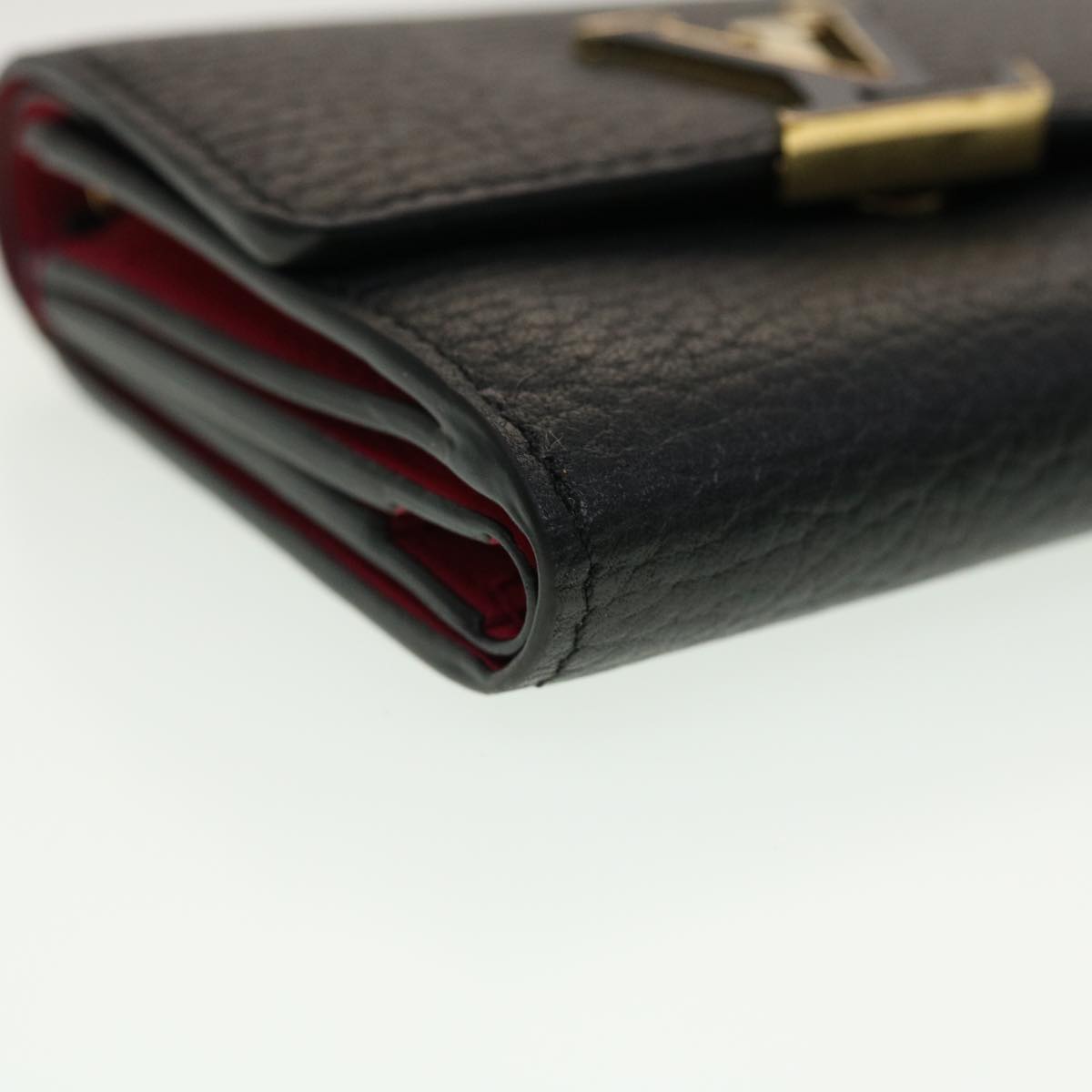 LOUIS VUITTON Portefeuille Capsine XS Wallet Taurillon Black M68587 45059