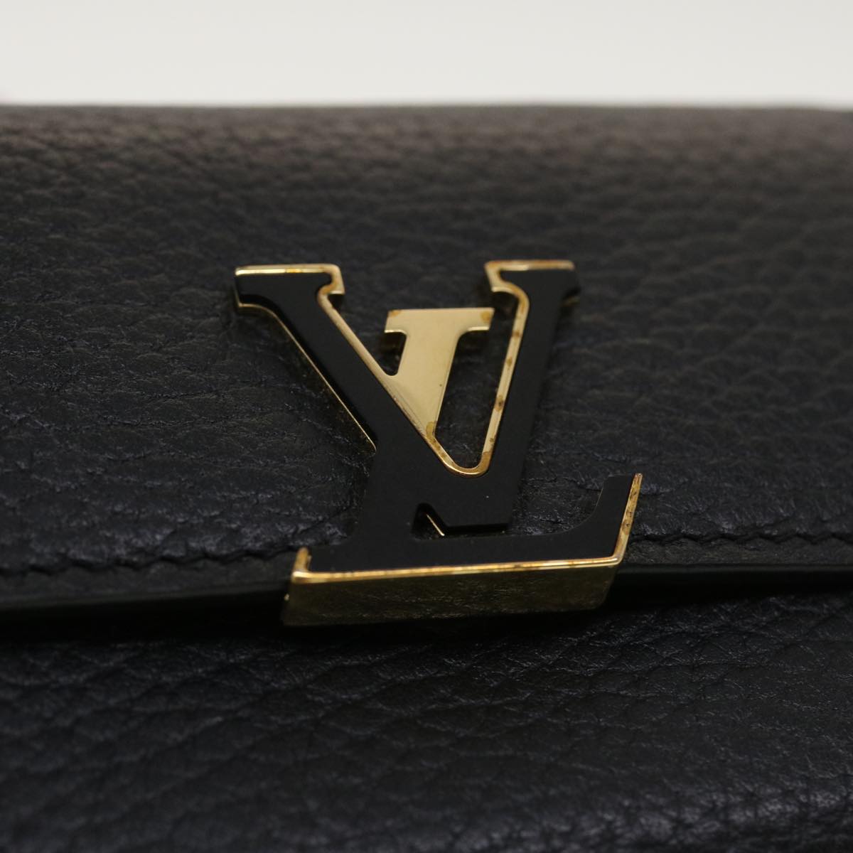 LOUIS VUITTON Portefeuille Capsine XS Wallet Taurillon Black M68587 45059