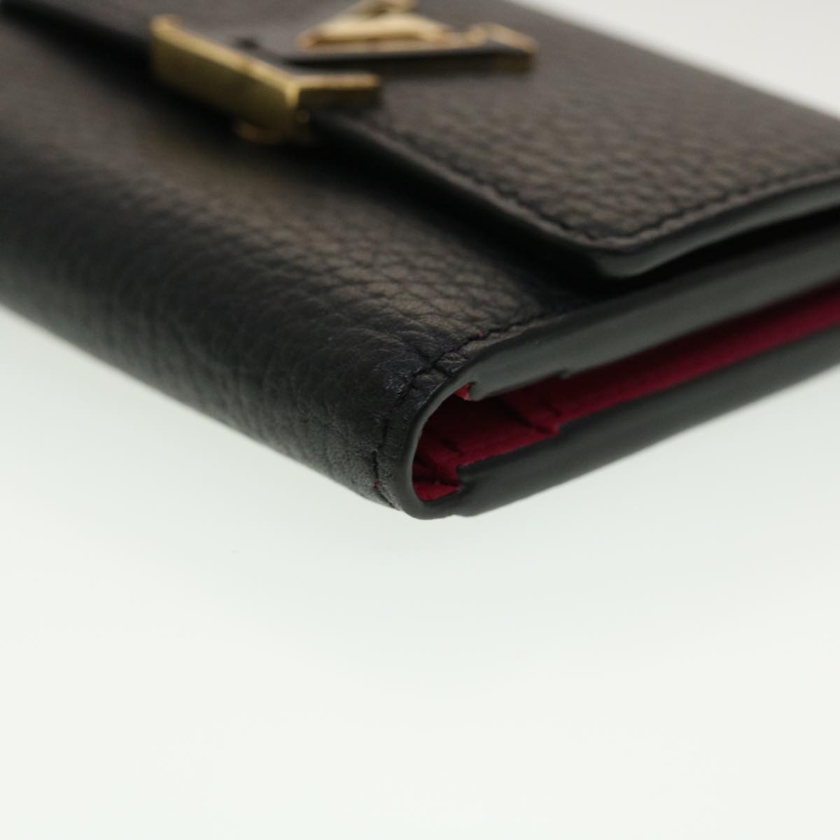 LOUIS VUITTON Portefeuille Capsine XS Wallet Taurillon Black M68587 45059