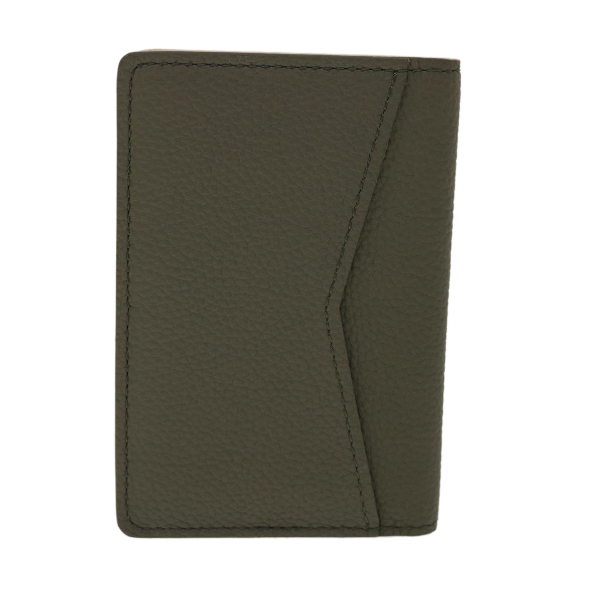 LOUIS VUITTON LV Aerogram Grained Organizer De Poch Card Case Gray 45060A