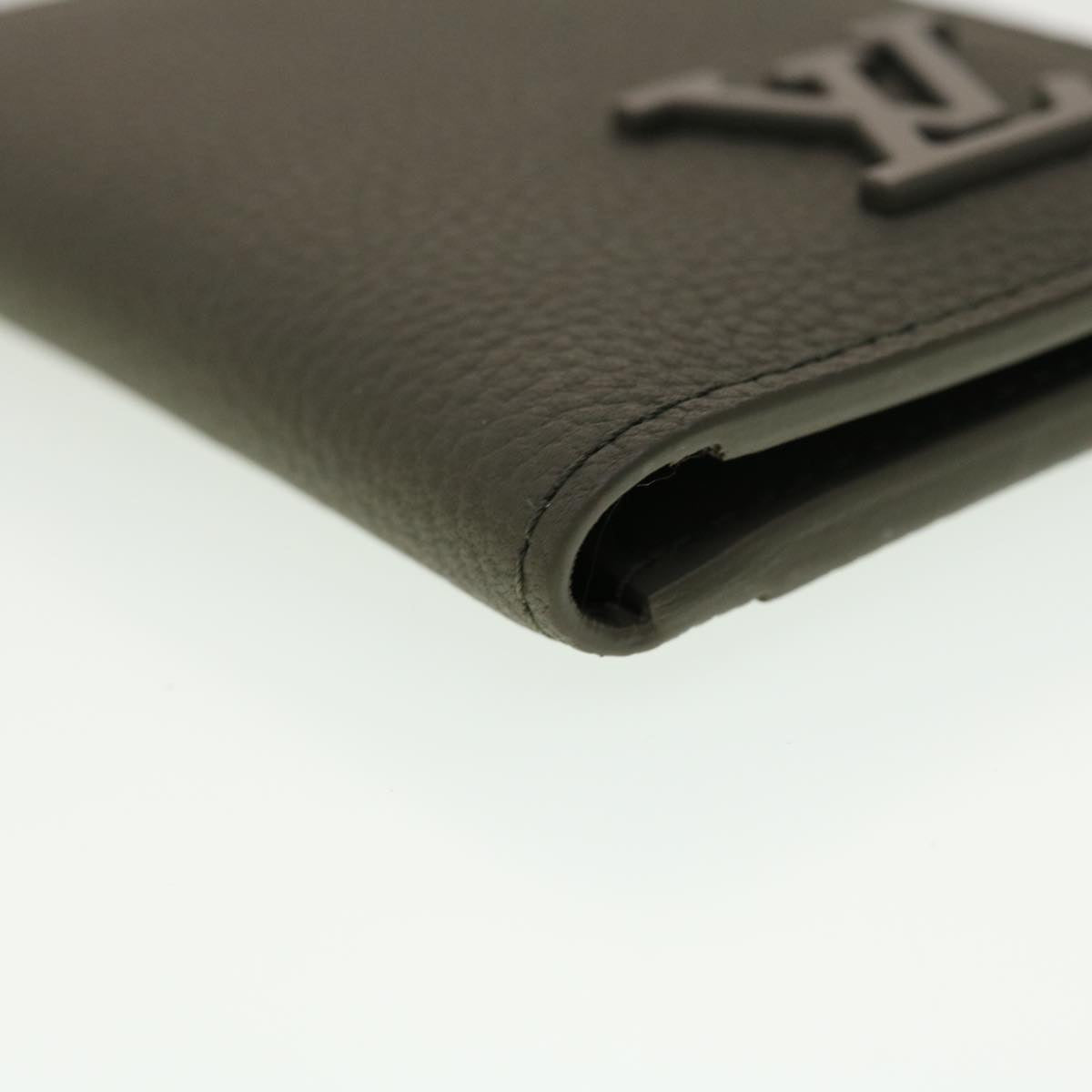 LOUIS VUITTON LV Aerogram Grained Organizer De Poch Card Case Gray 45060A